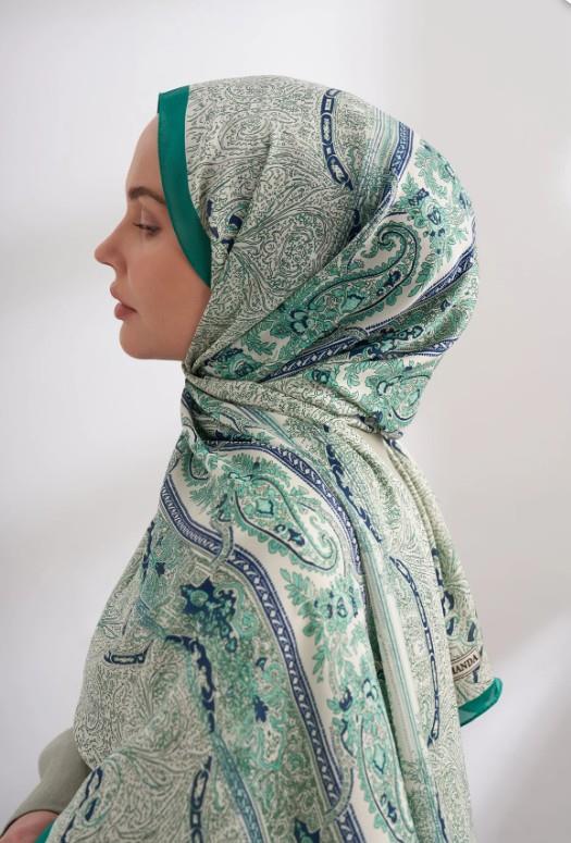 Armanda İthal Vual Nuit Desen Şal 04463-Benetton