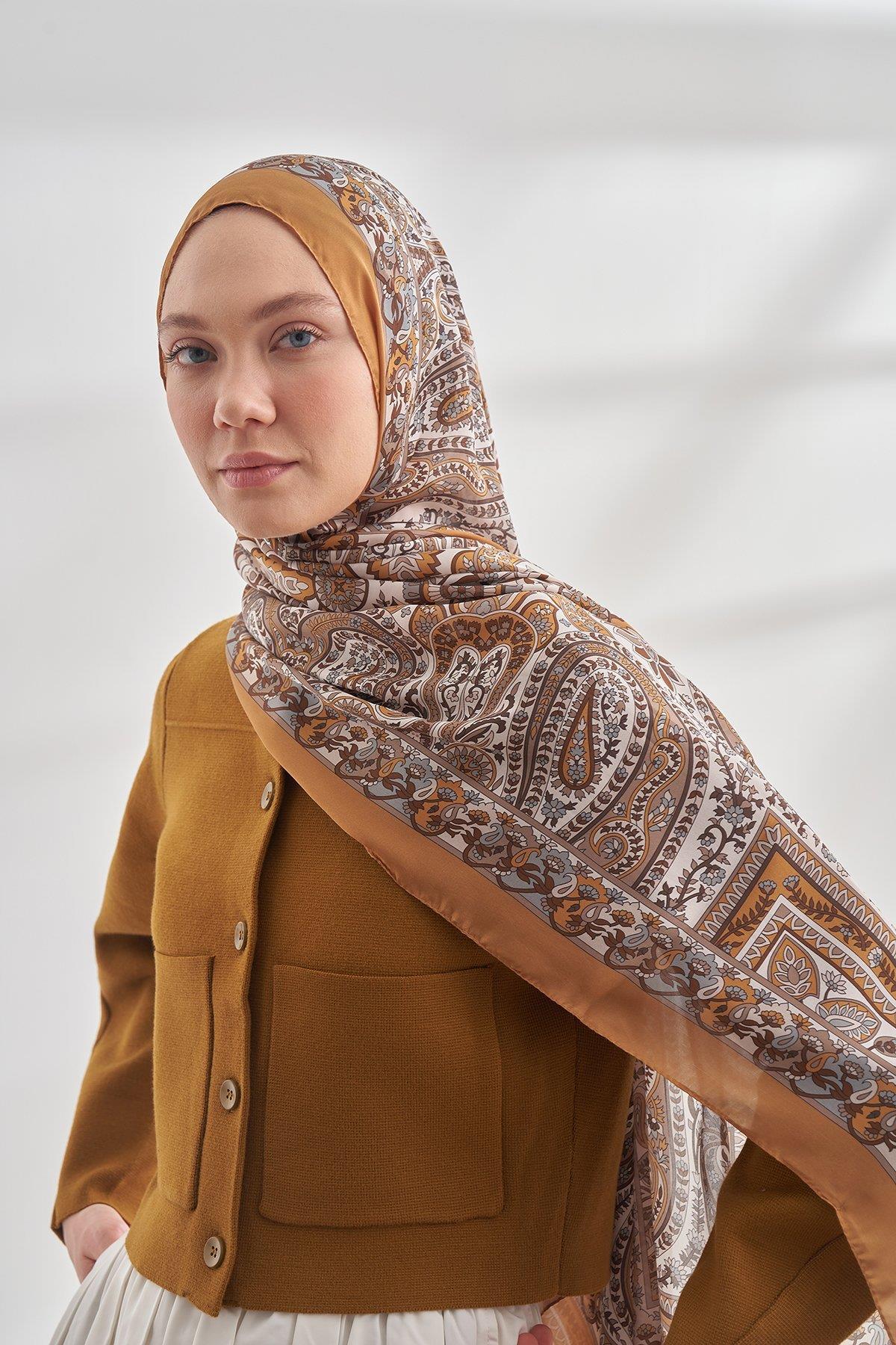 Armanda Özel Seri Etnik Desen Şal 6035-Dore