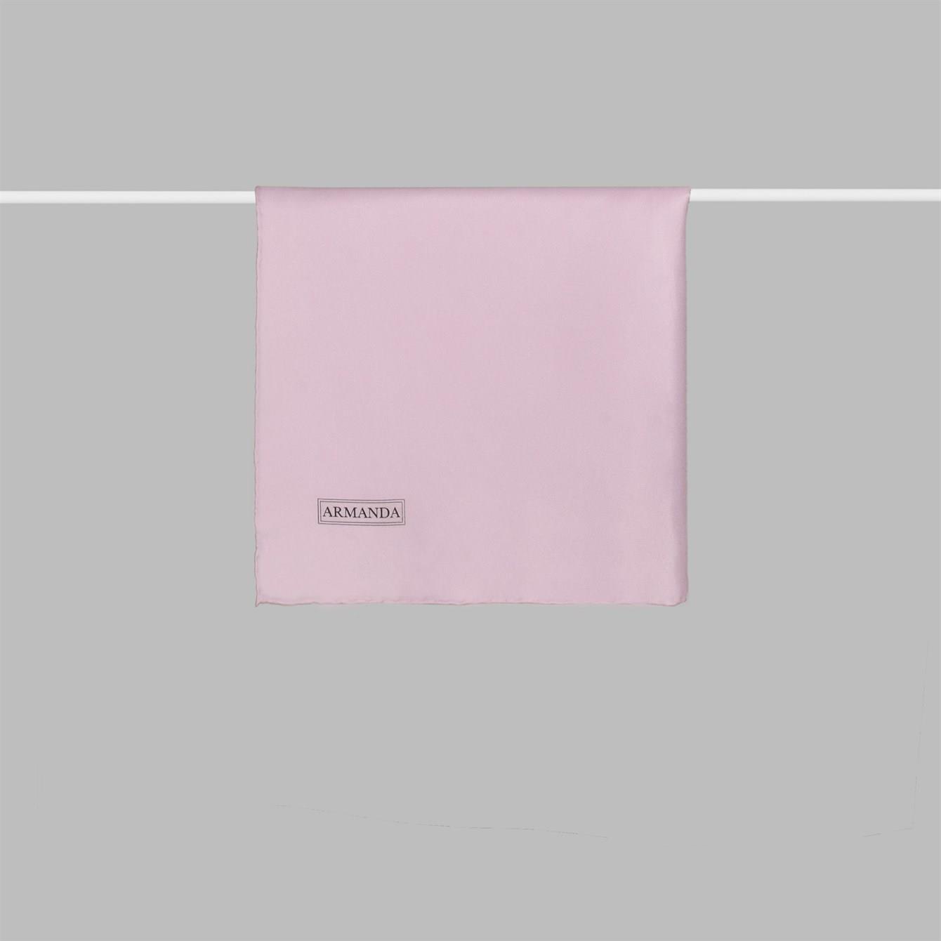 Armanda Tivil İpek Eşarp 4445-Pembe