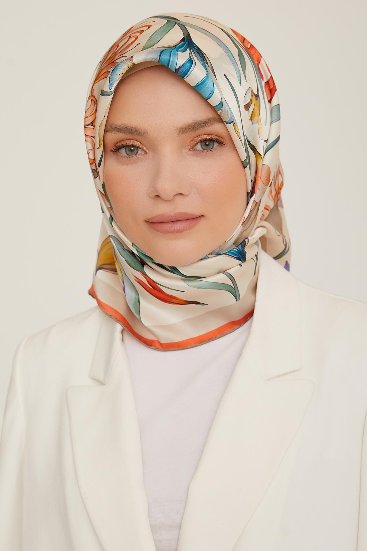 Armine İpek Saten Eşarp 8825D-03