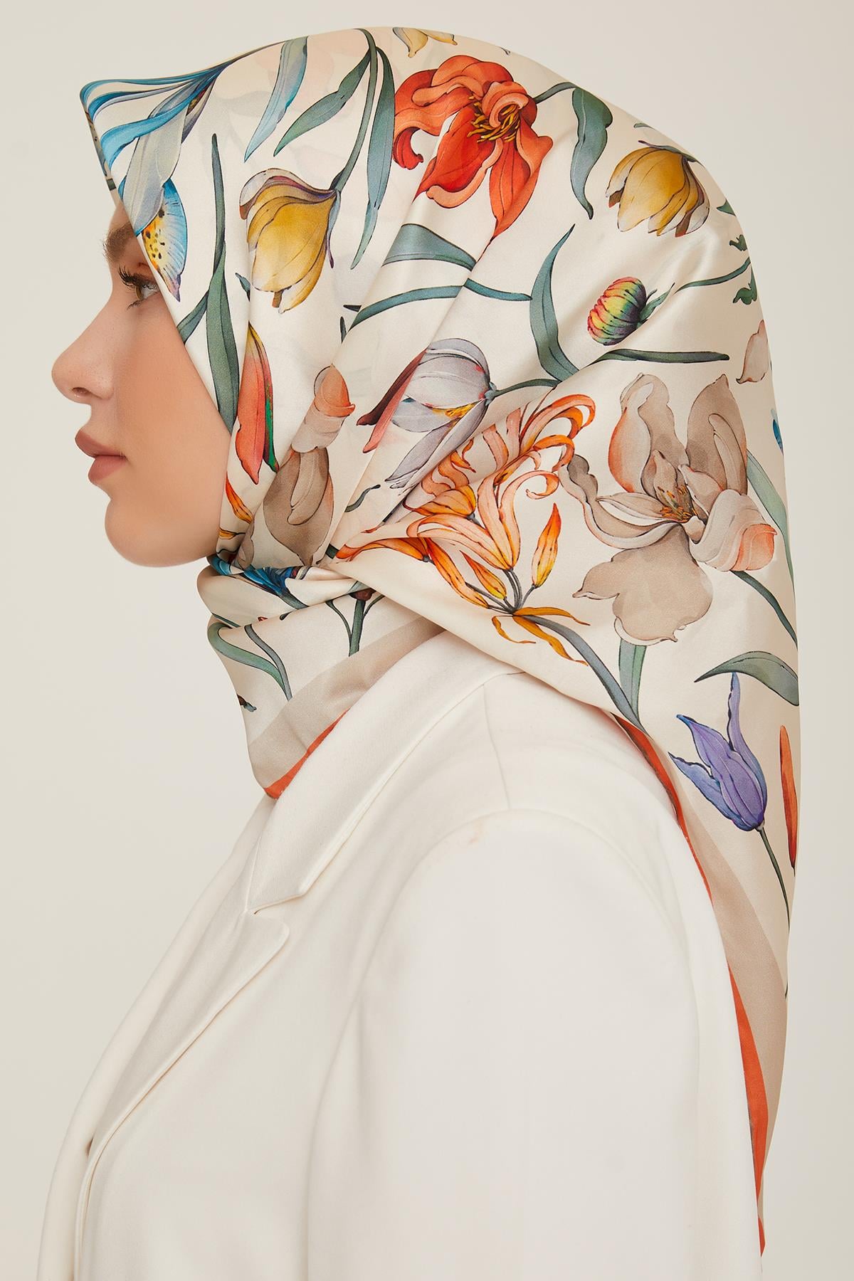 Armine İpek Saten Eşarp 8825D-03