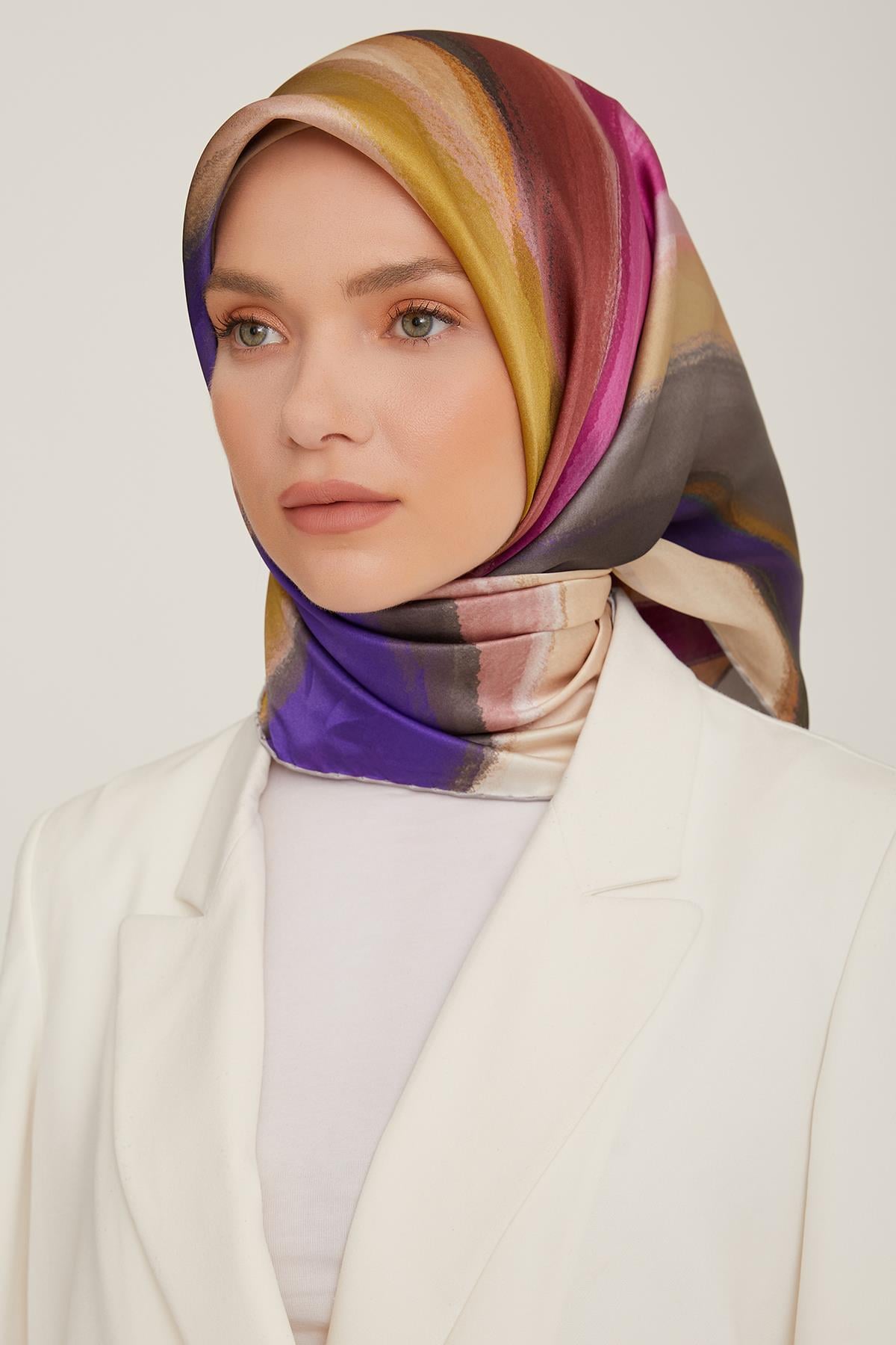 Armine İpek Saten Eşarp 8826D-34