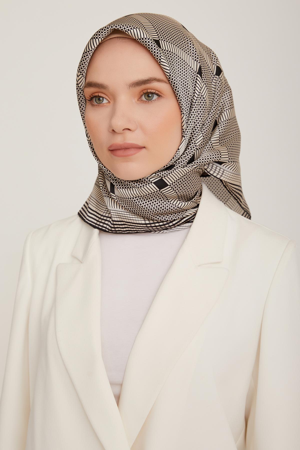 Armine İpek Saten Eşarp 8838D-09