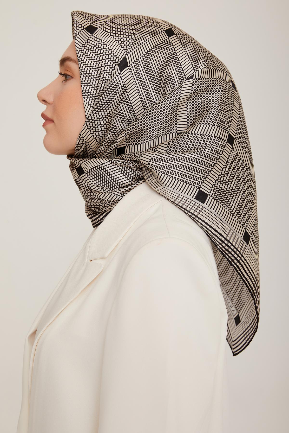 Armine İpek Saten Eşarp 8838D-09