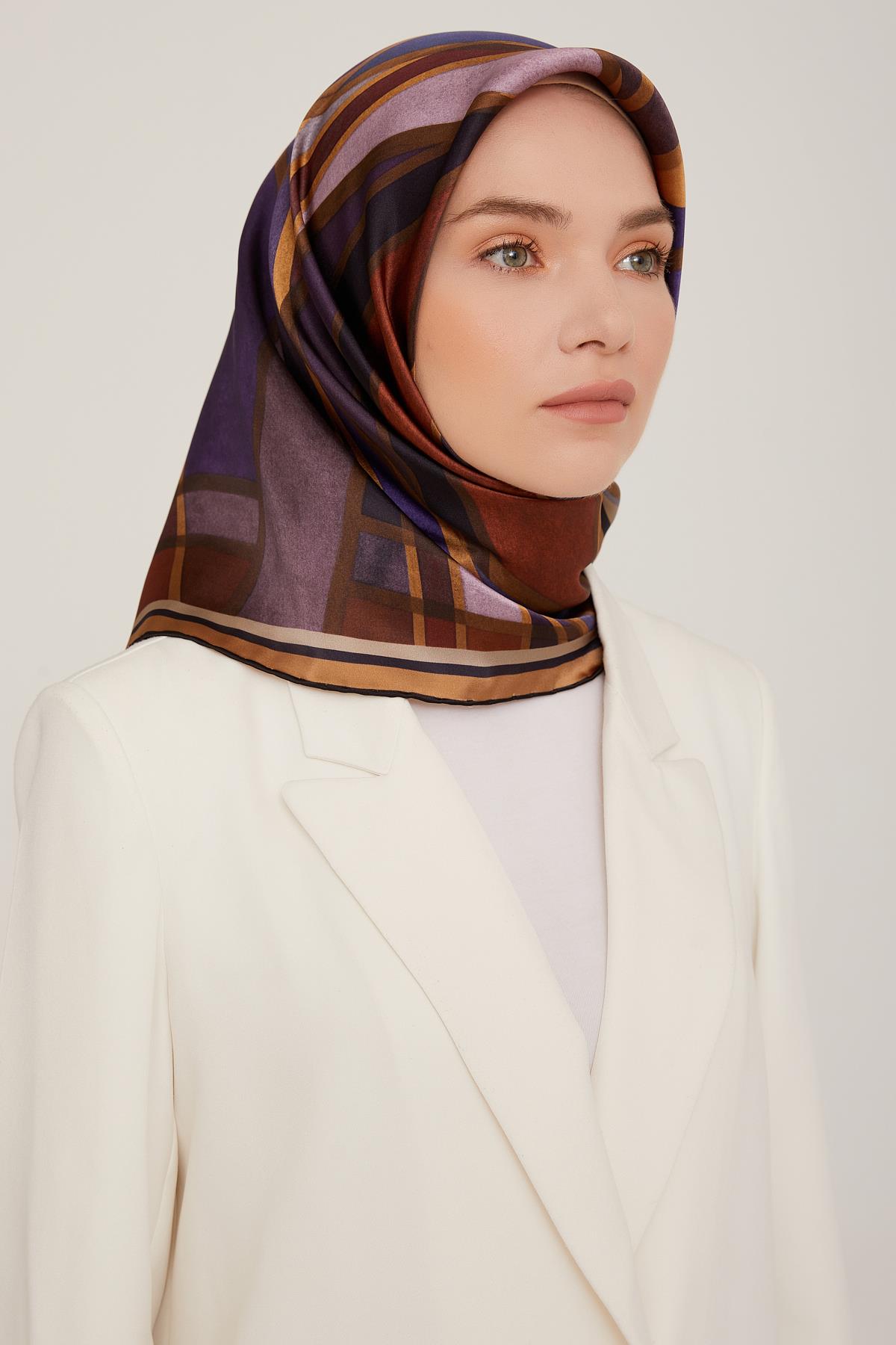 Armine İpek Saten Eşarp 8843D-05