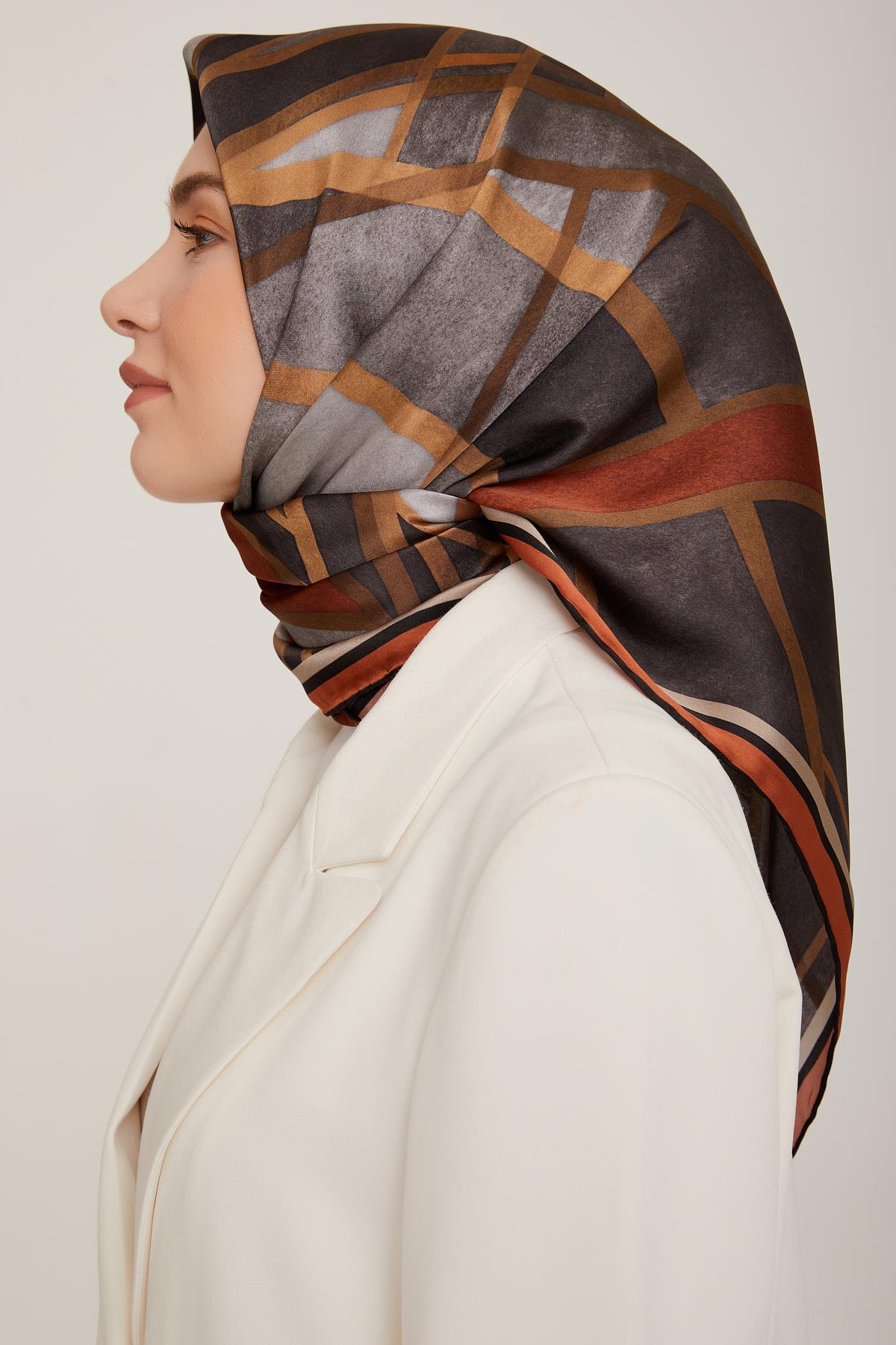 Armine İpek Saten Eşarp 8843D-06