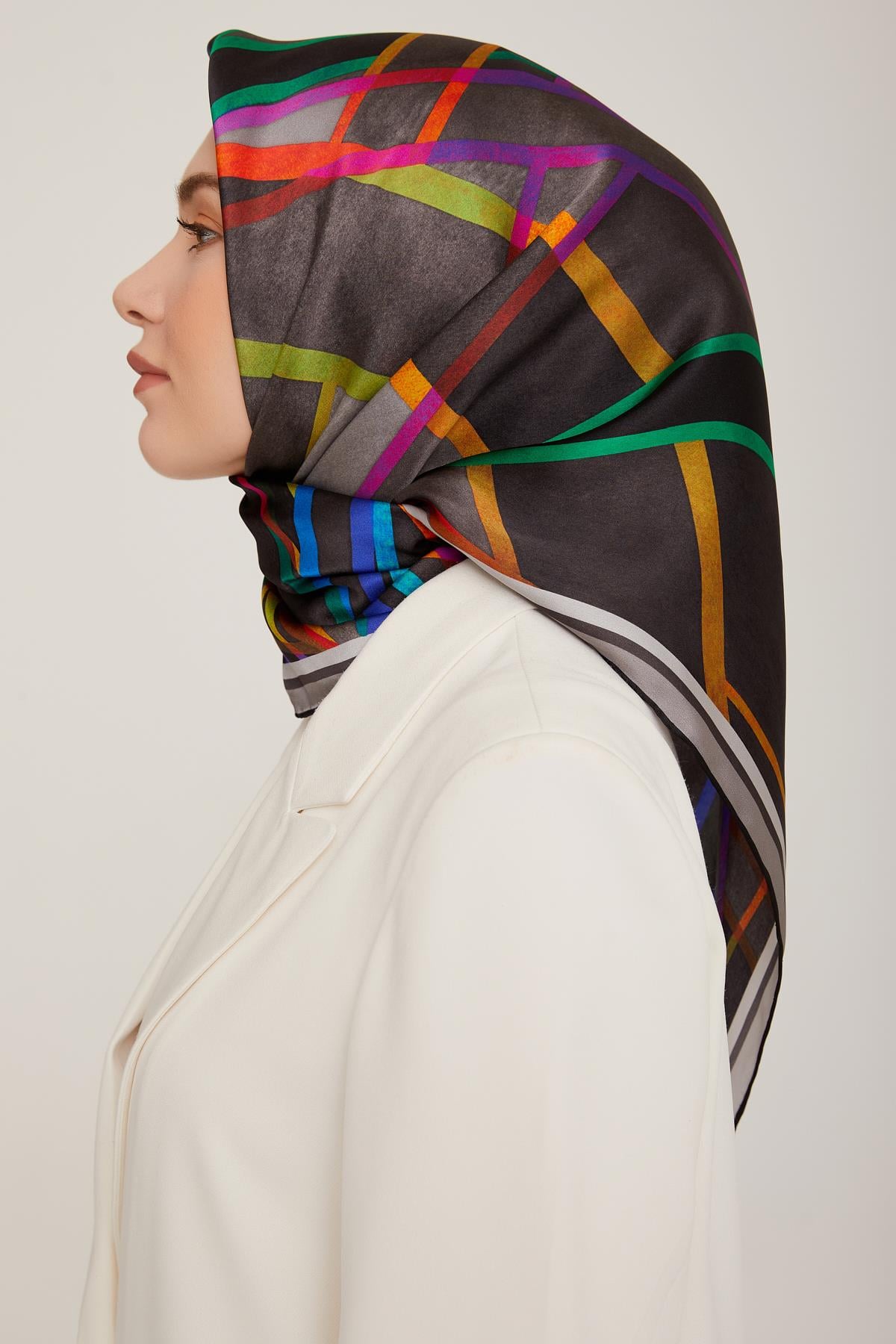 Armine İpek Saten Eşarp 8843D-07