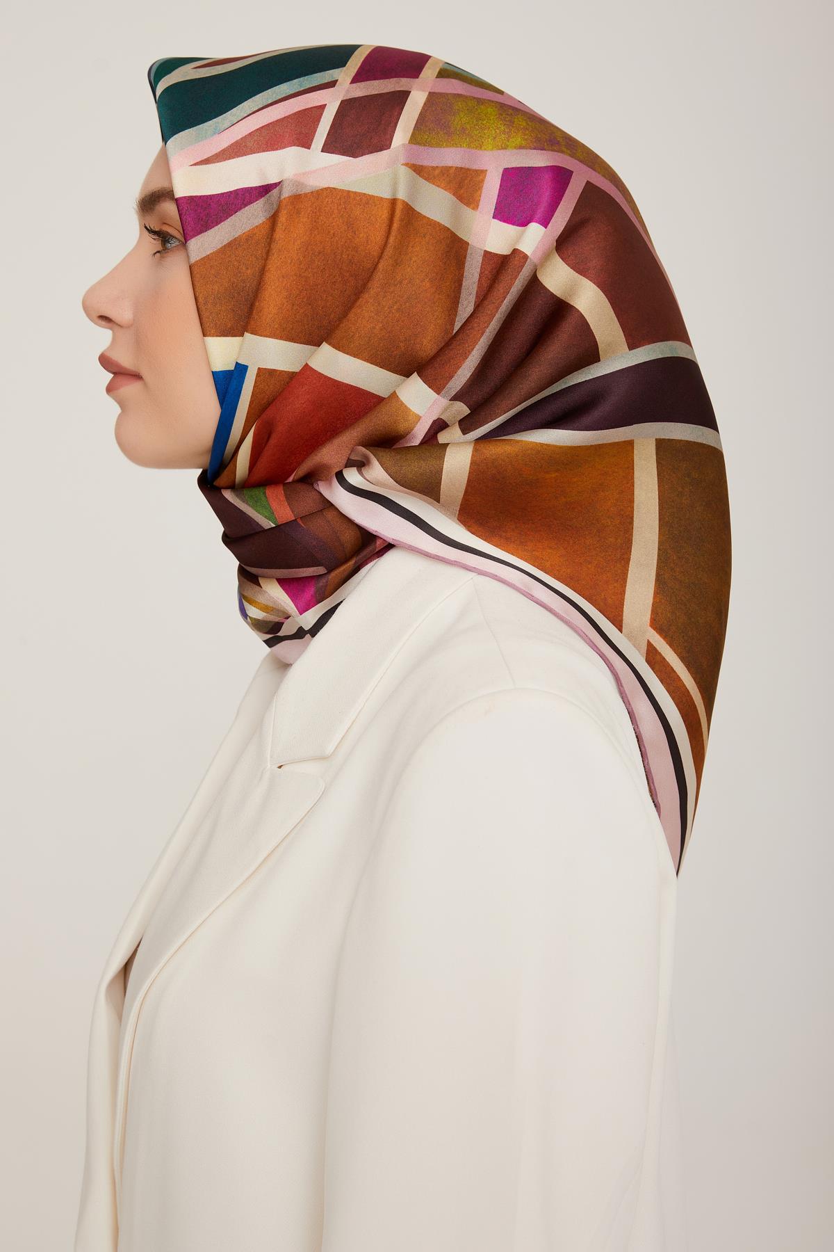 Armine İpek Saten Eşarp 8843D-32
