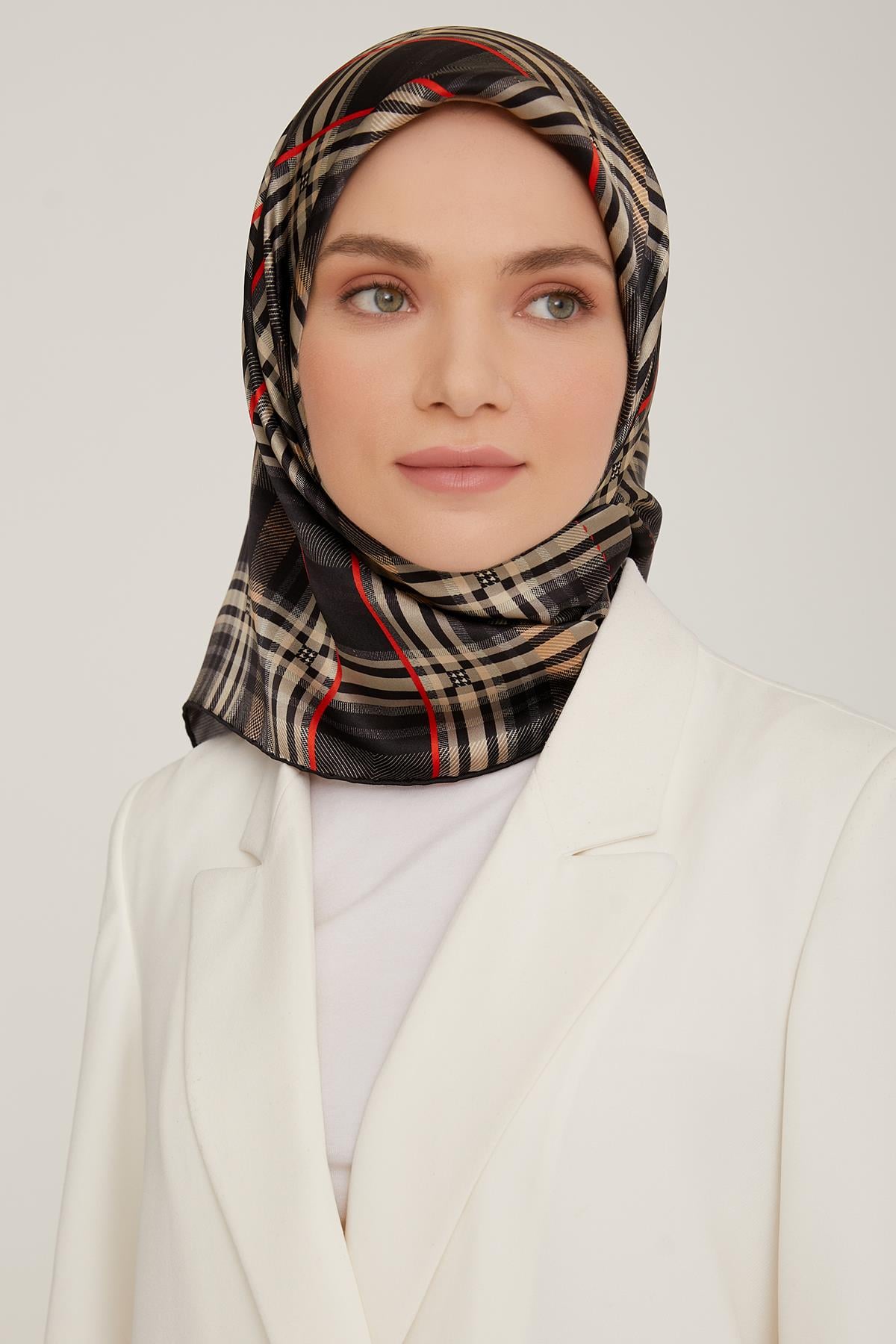 Armine İpek Saten Eşarp 8852D-09