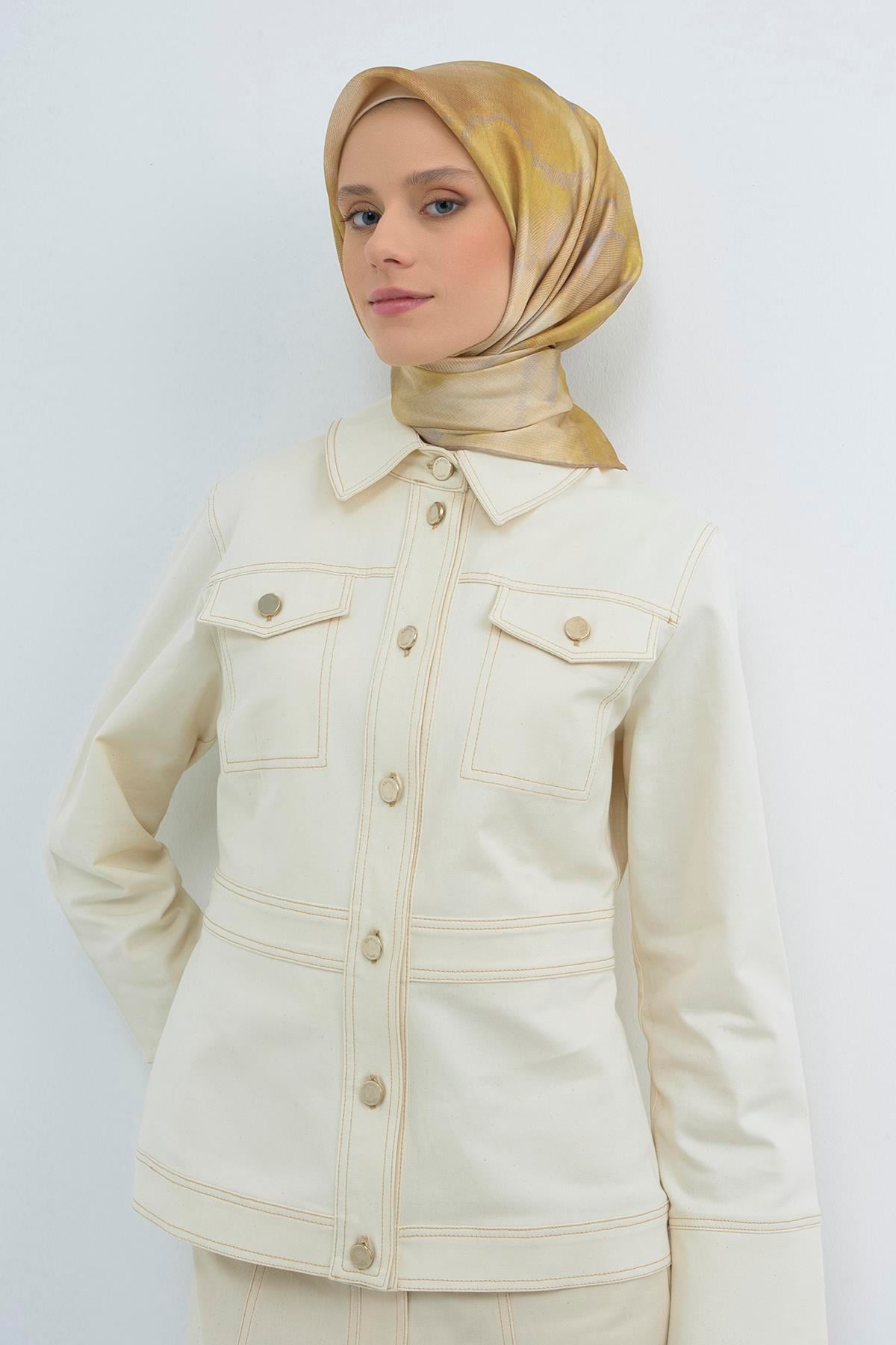 Armine Saten İpek Eşarp 9501D E26YA9501D01-34