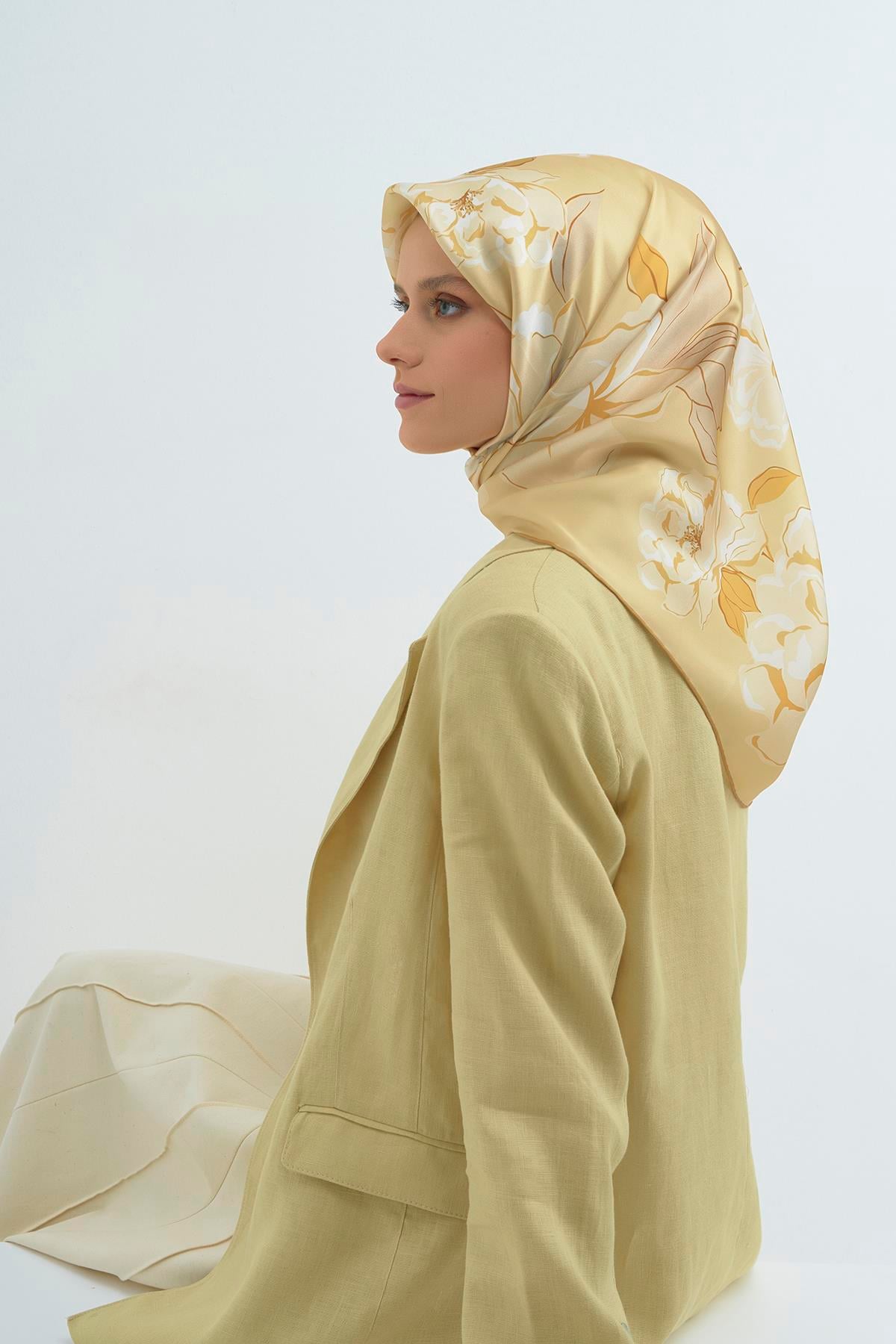 Armine Saten İpek Eşarp 9509D E26YA9509D01-07