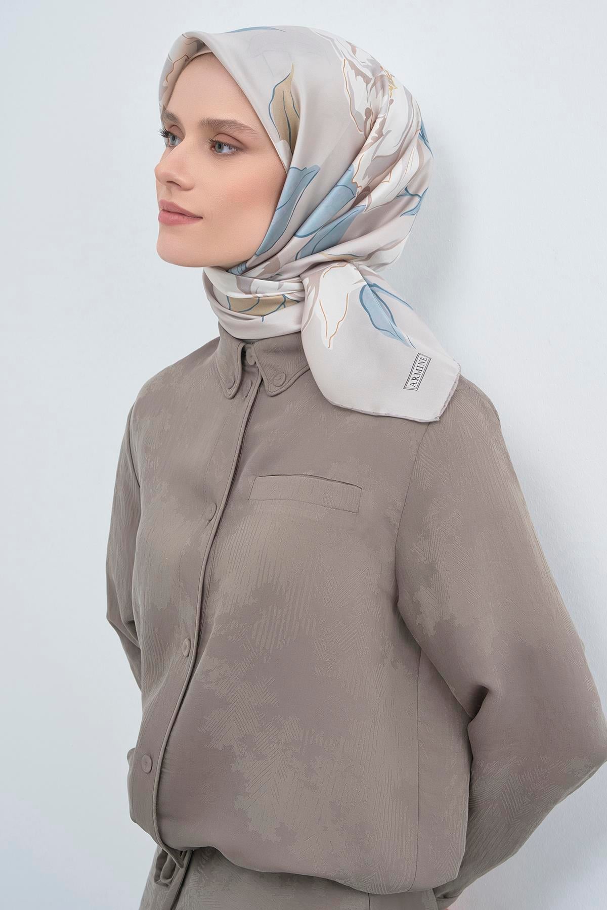 Armine Saten İpek Eşarp 9509D E26YA9509D01-05