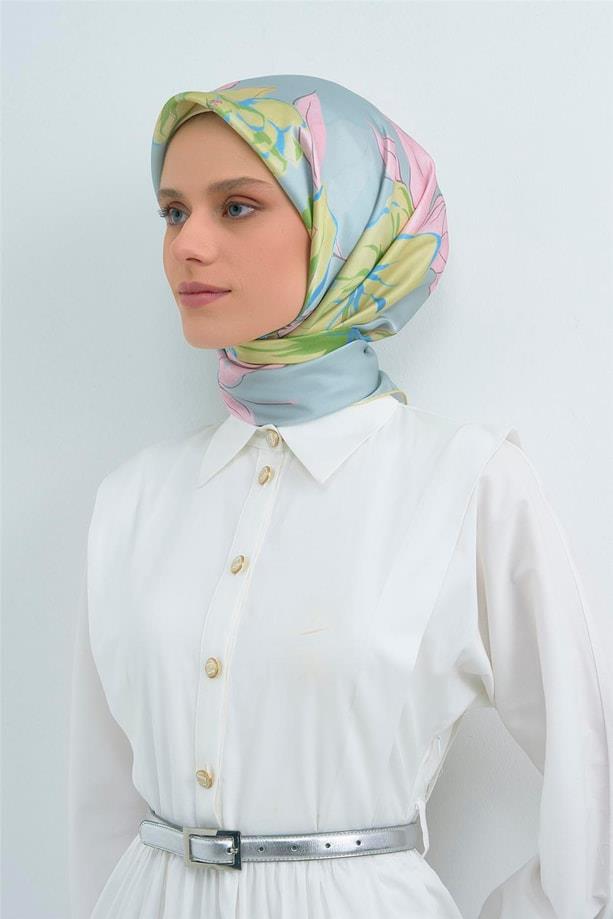 Armine Saten İpek Eşarp 9509D E26YA9509D01-80