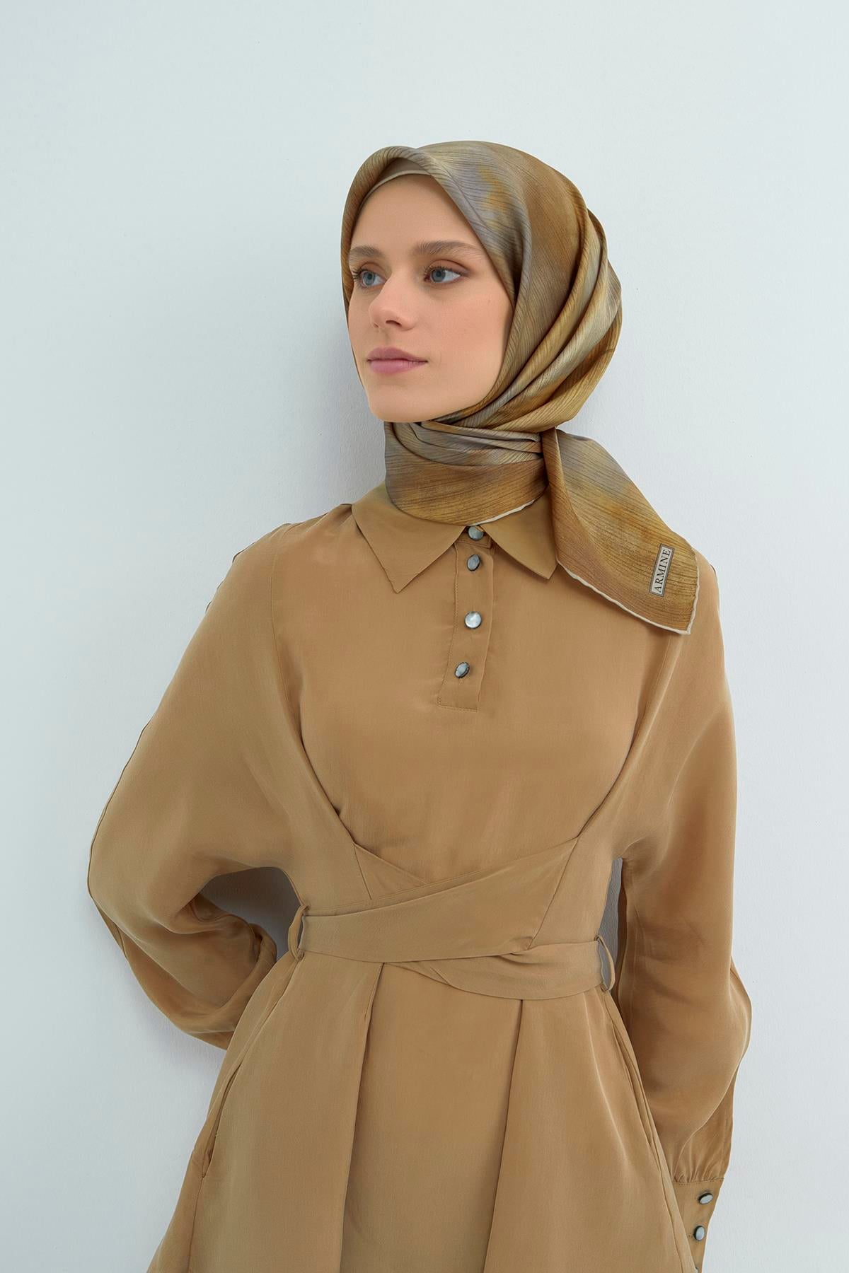 Armine Saten İpek Eşarp 9513D E26YA9513D01-37