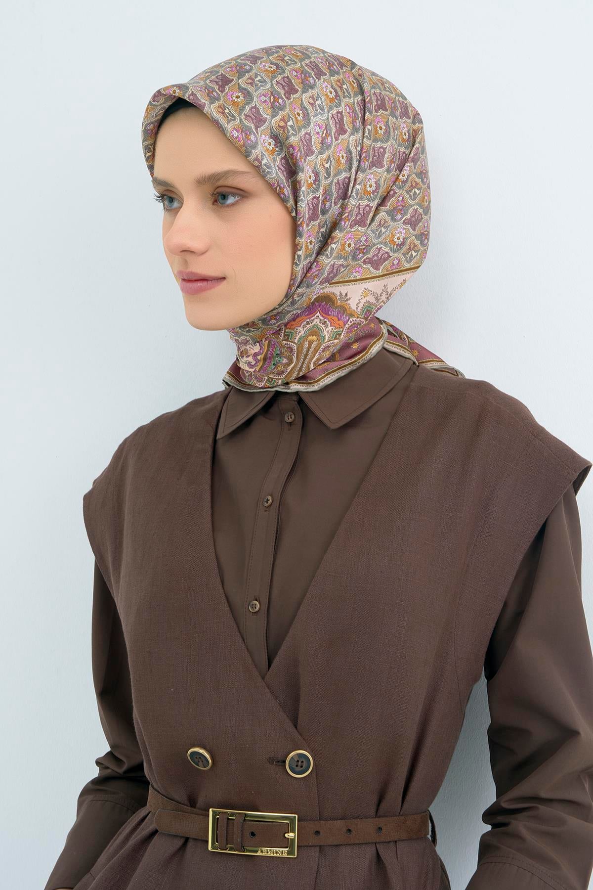 Armine Saten İpek Eşarp 9518D E26YA9518D01-32