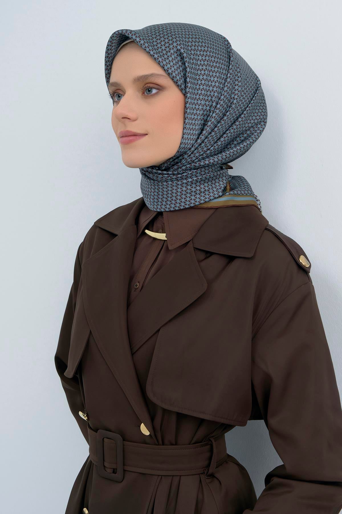 Armine Saten İpek Eşarp 9528D E26YA9528D01-85