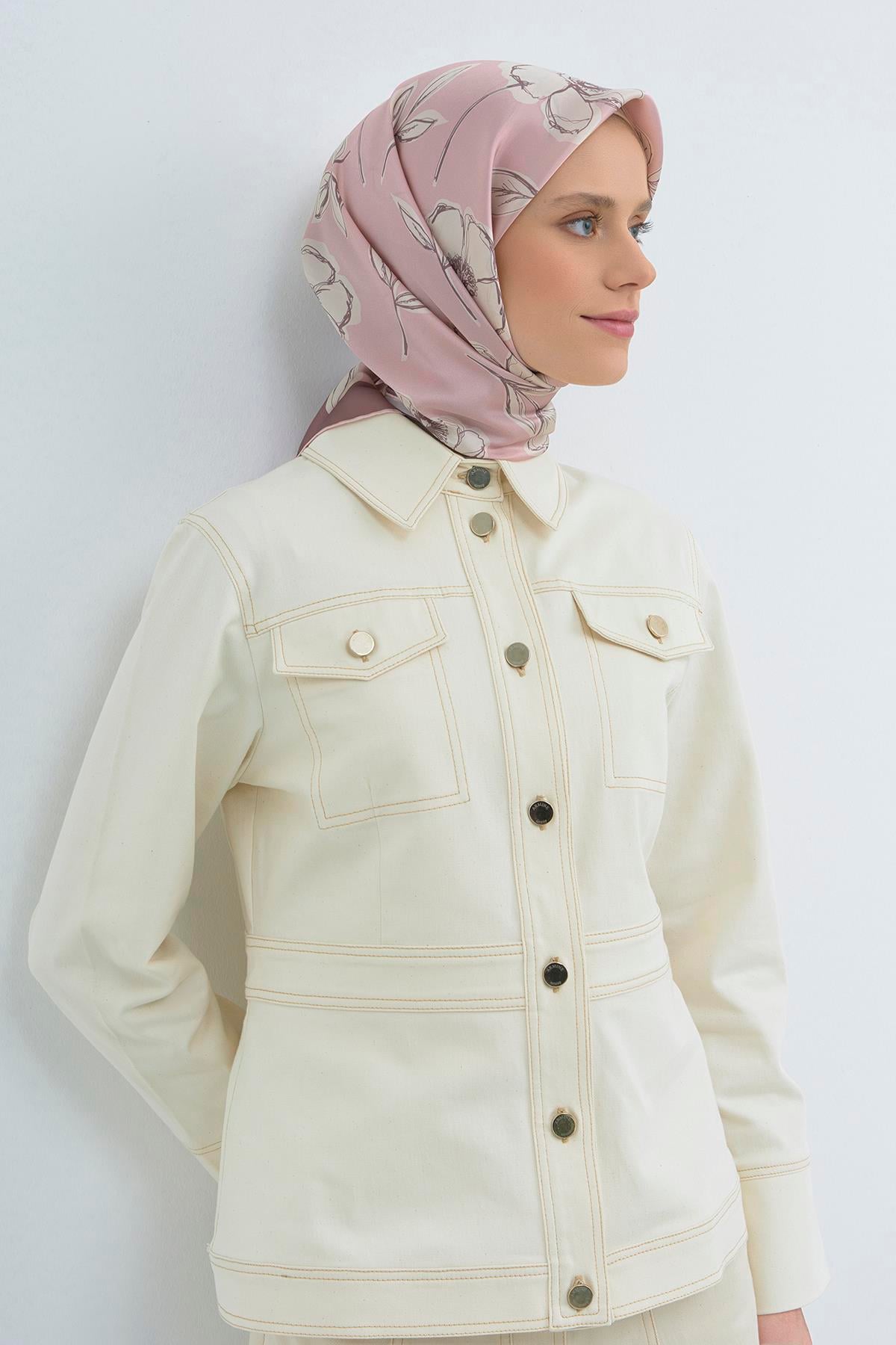 Armine Saten İpek Eşarp 9536D E26YA9536D01-39