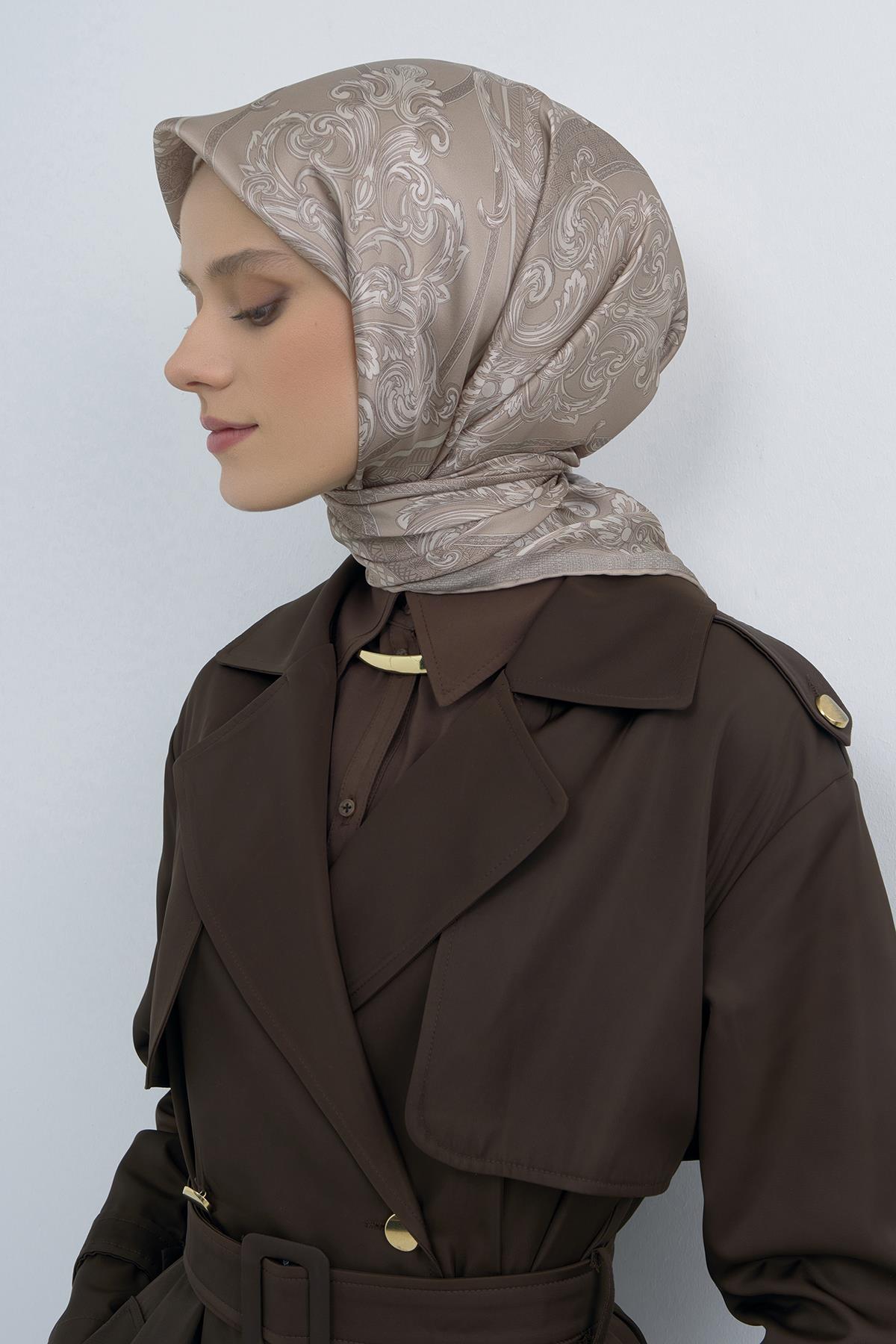 Armine Saten İpek Eşarp 9537D E26YA9537D01-54