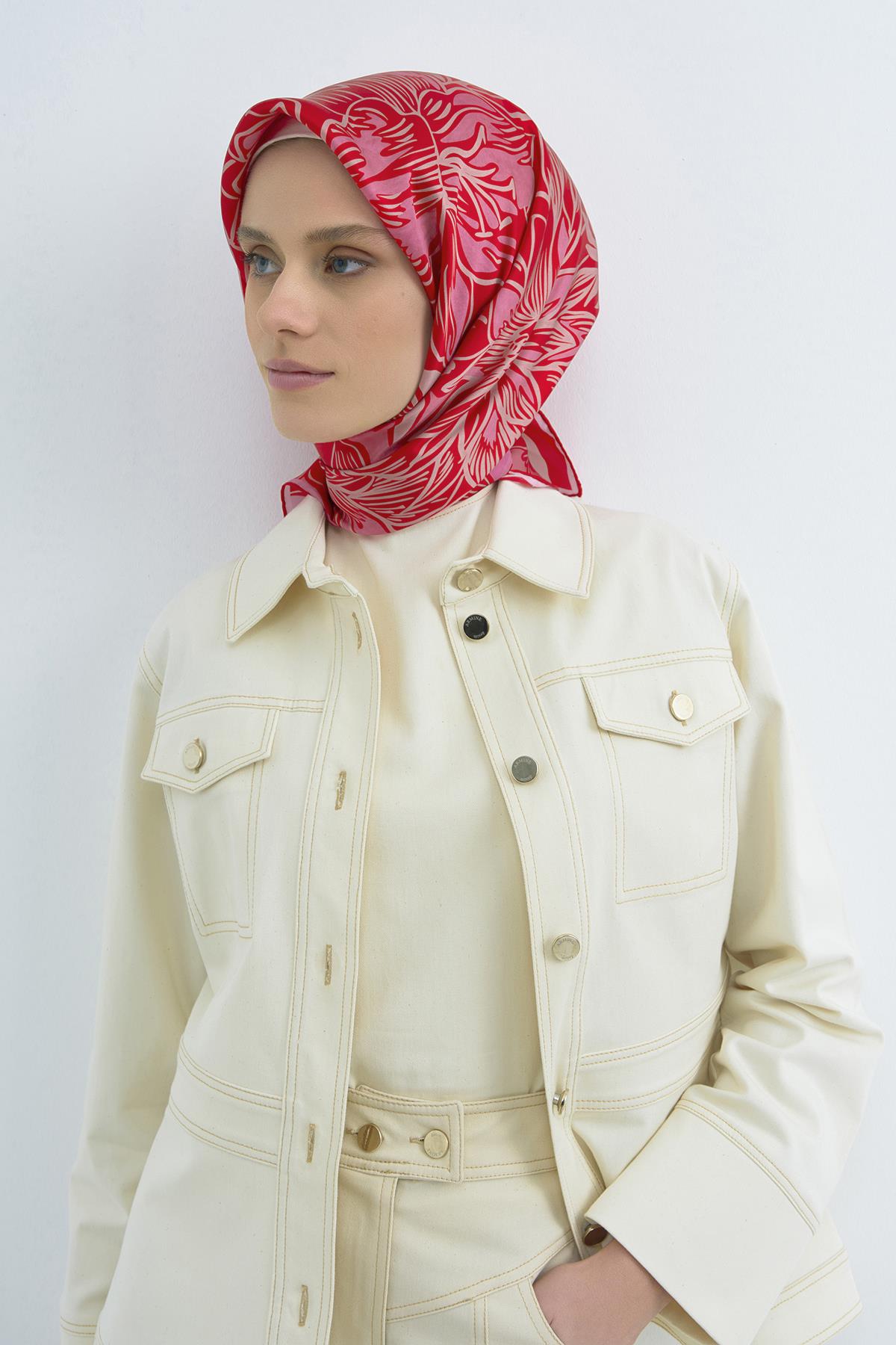 Armine Saten İpek Eşarp 9539D E26YA9539D01-81