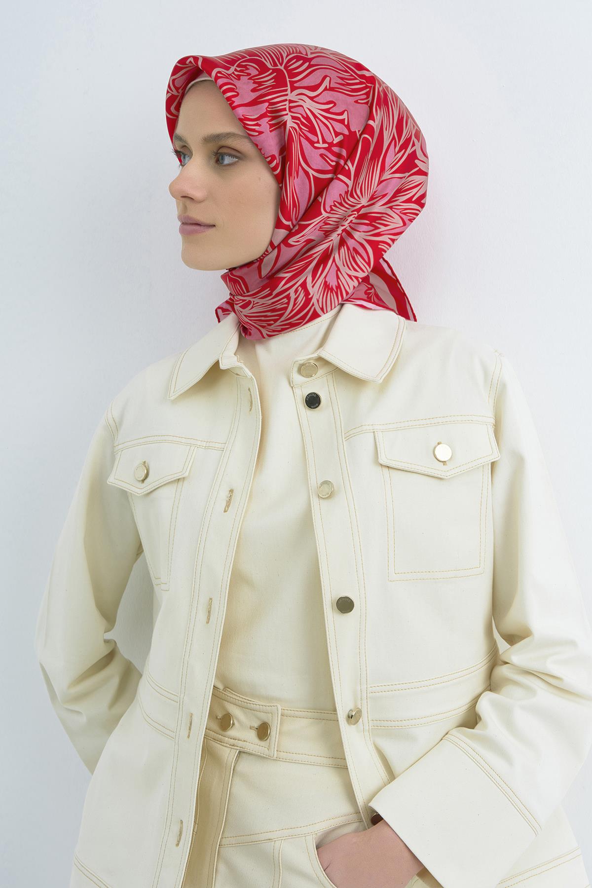 Armine Saten İpek Eşarp 9539D E26YA9539D01-81