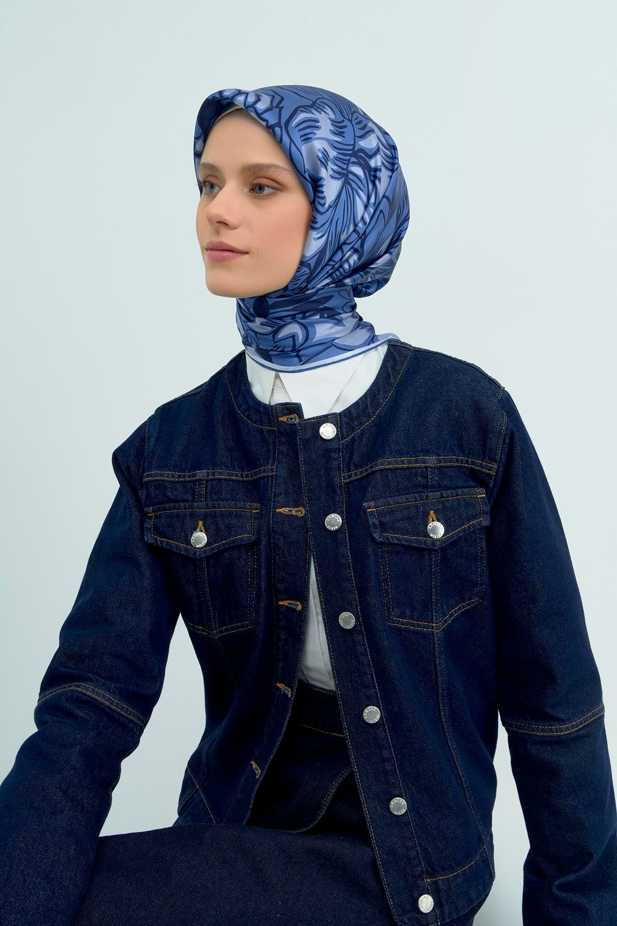 Armine Saten İpek Eşarp 9539D E26YA9539D01-31