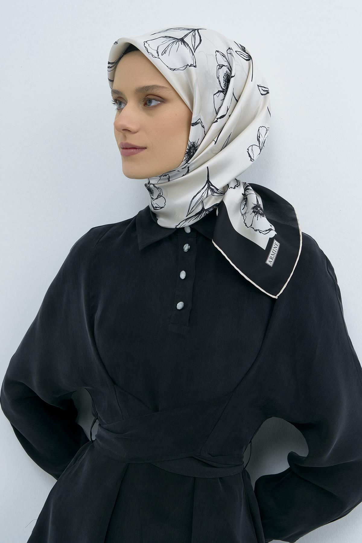 Armine Tivil İpek Eşarp 9536D E26YA9536D02-38