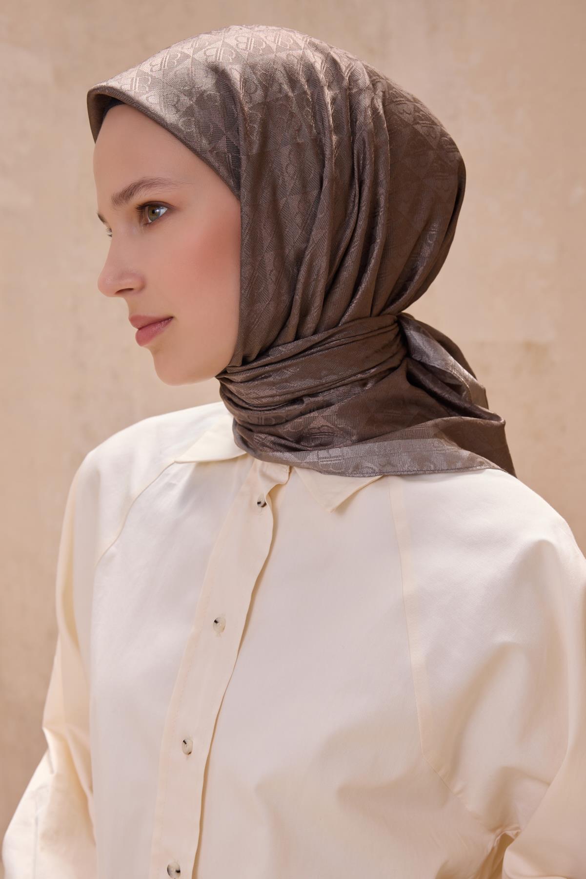 Belli Fresh Jakarlı Monogram Eşarp S00OA0444451-09