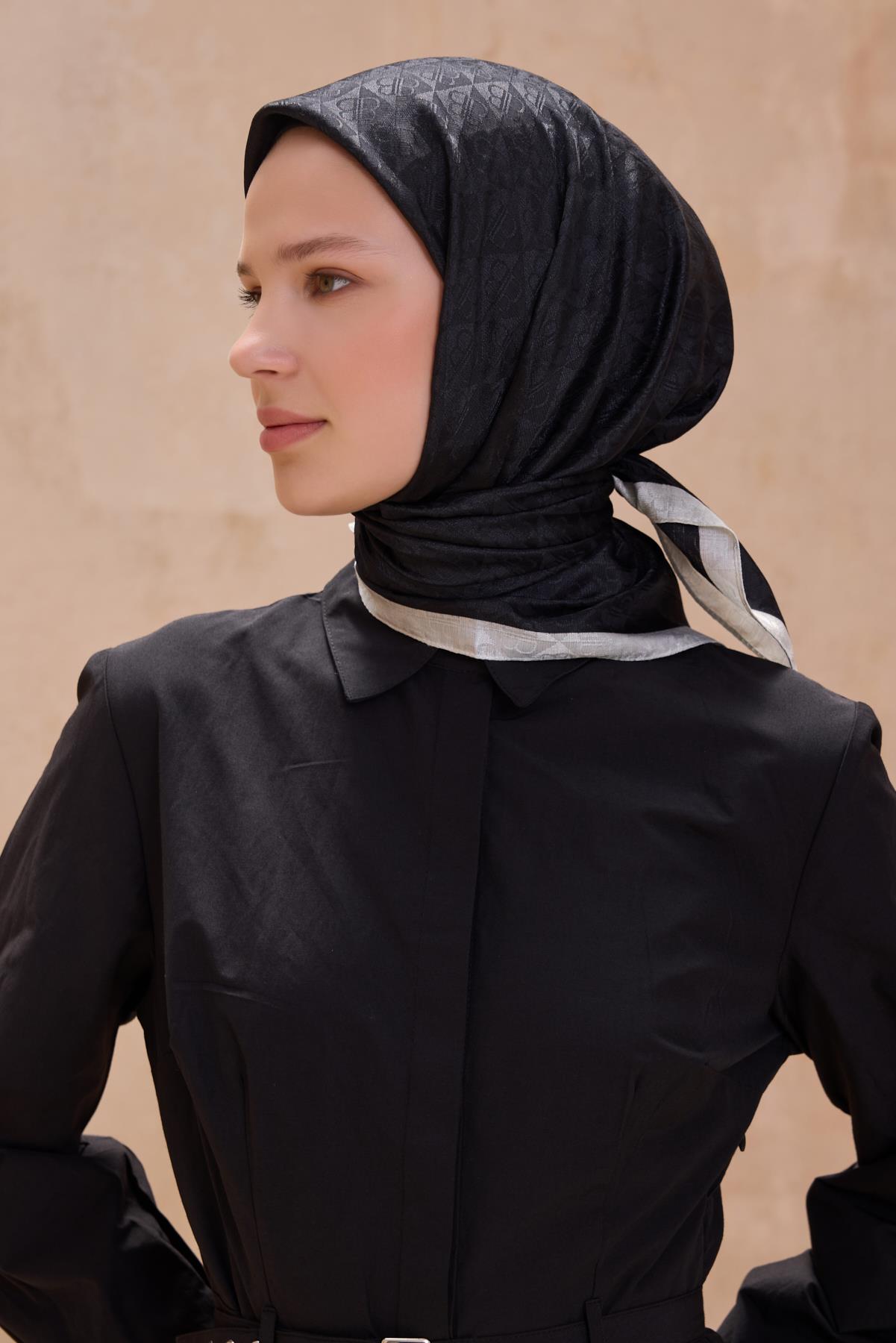 Belli Fresh Jakarlı Monogram Eşarp S00OA0444451-01