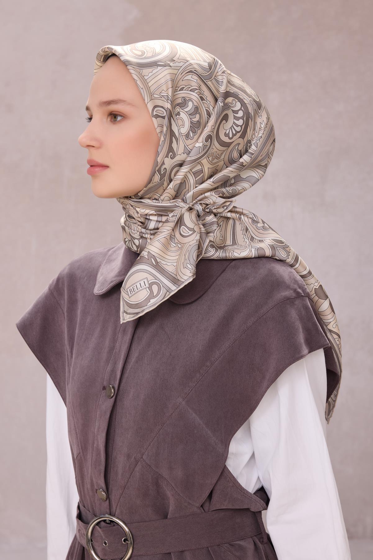 Belli Tivil İpek Eşarp 4222D-84