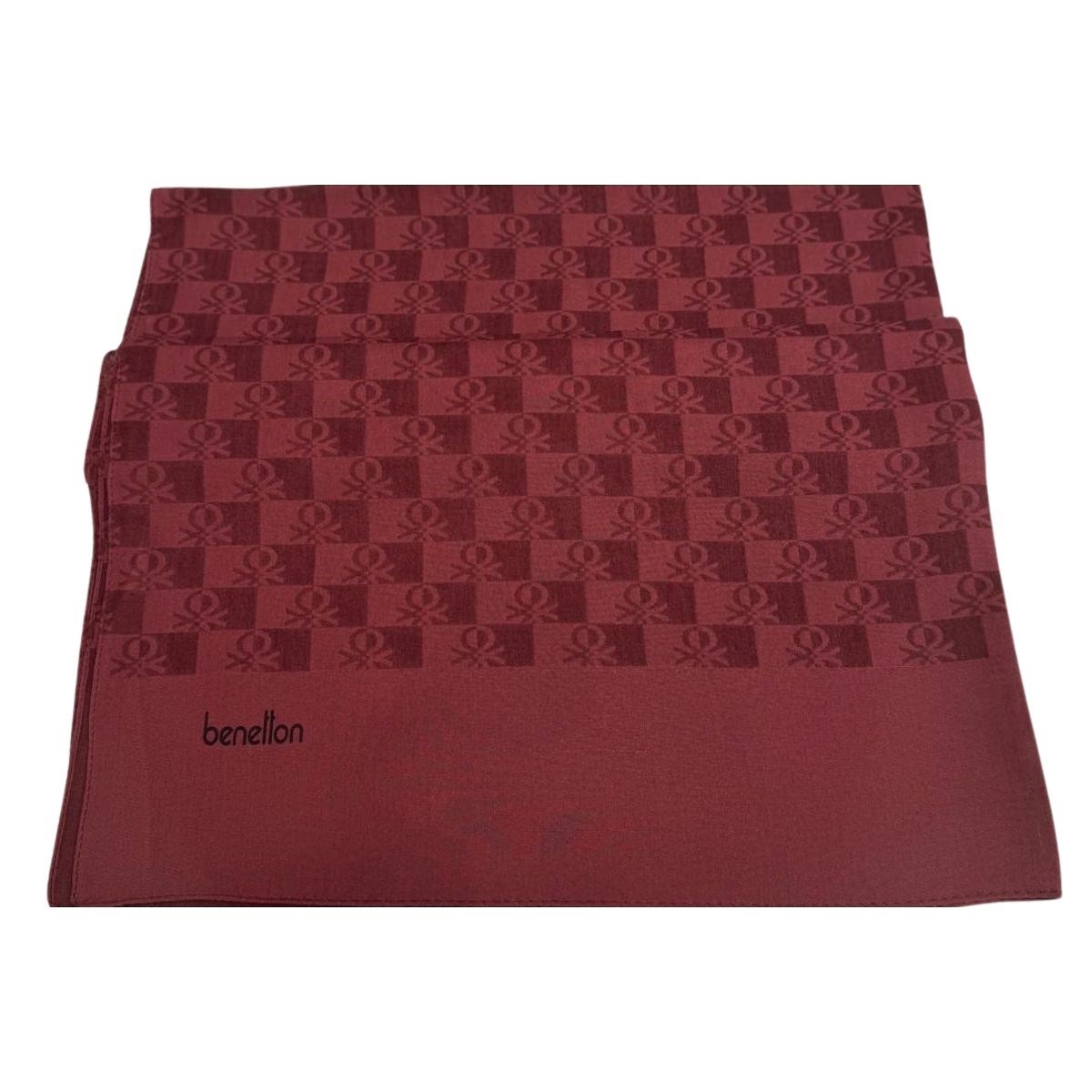 Benetton Elegante Tre Şal 1027-Koyu Bordo