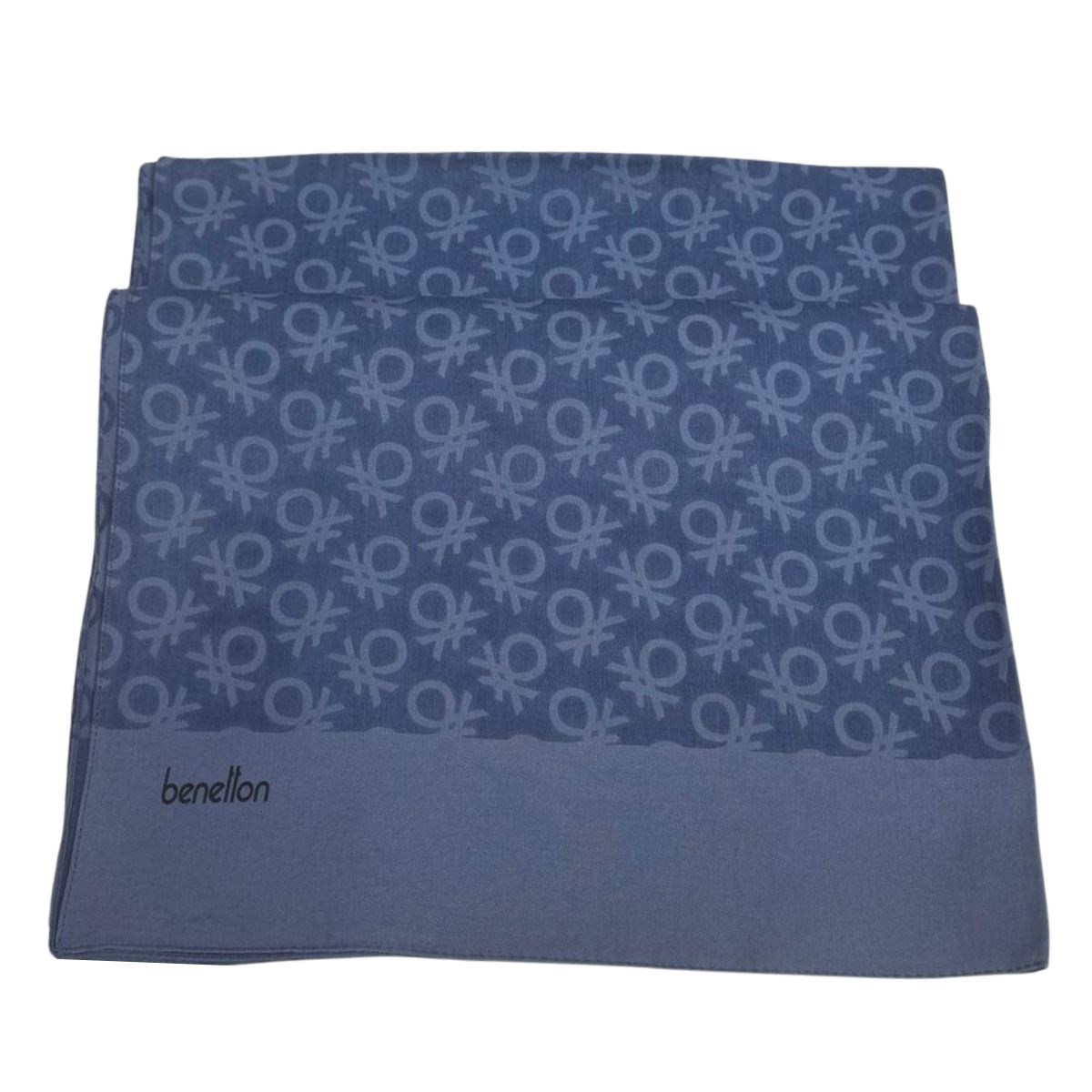 Benetton Elegante Uno Şal 01023-İNDİGO