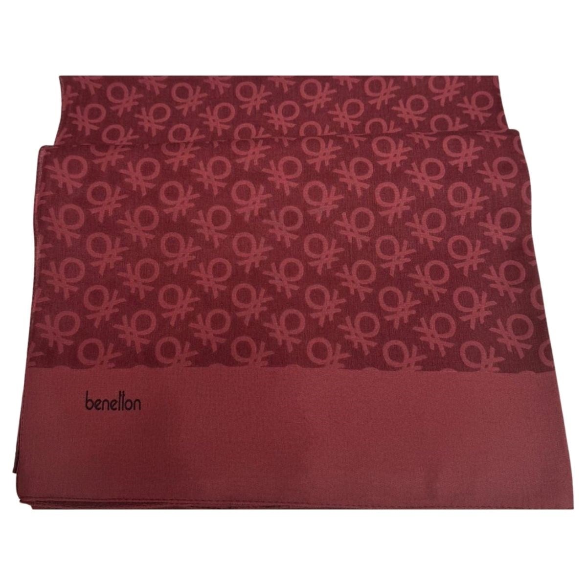 Benetton Elegante Uno Şal 01023-Koyu Bordo