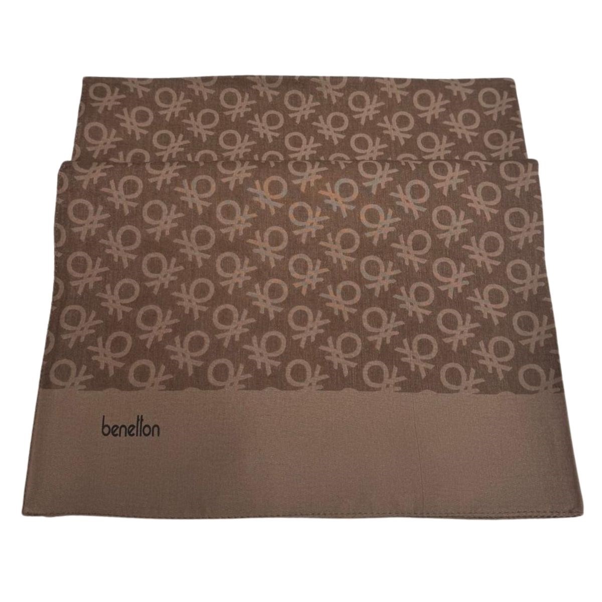Benetton Elegante Uno Şal 01023-Koyu Kahve