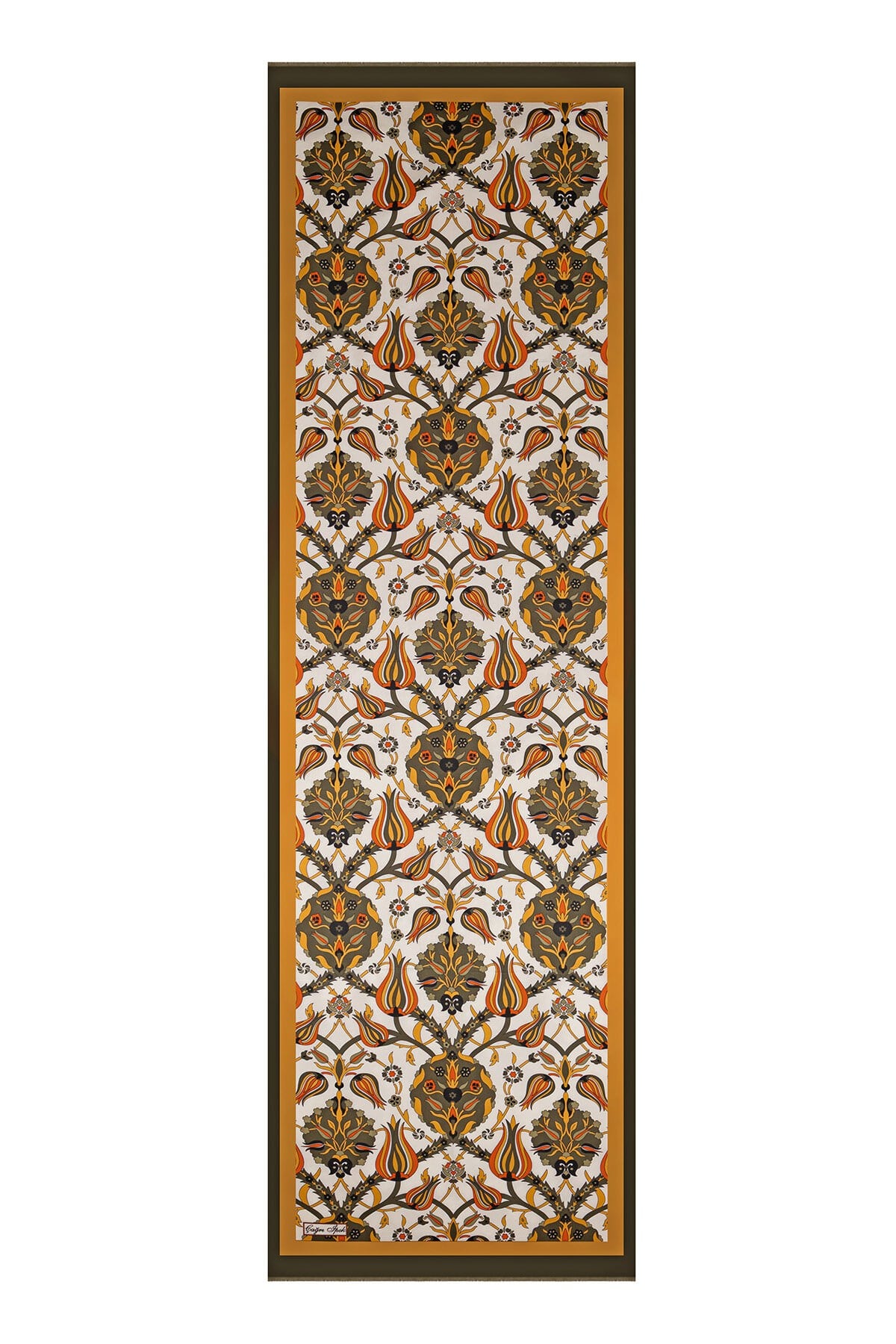 Çağrı İpek İznik Desen İpek Fular  DG9675-2