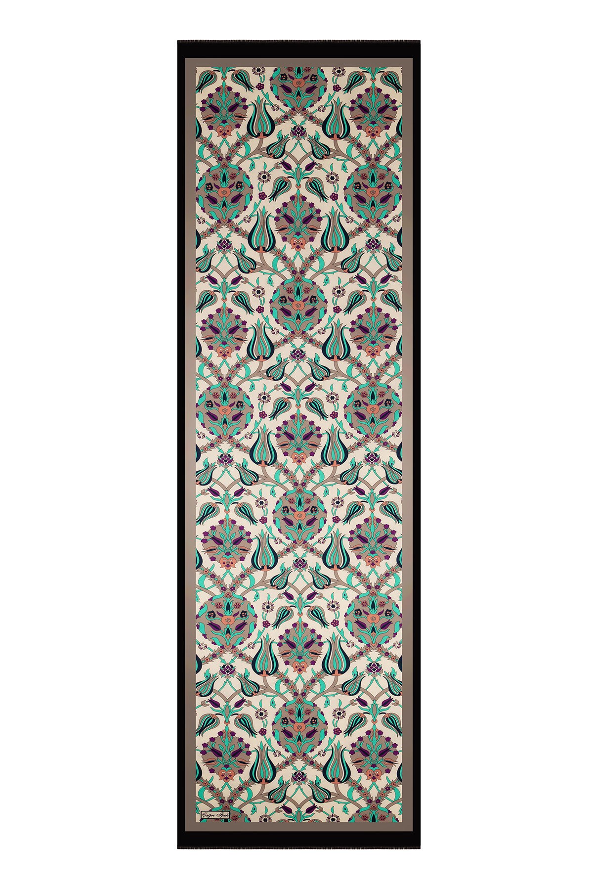 Çağrı İpek İznik Desen İpek Fular  DG9675-7