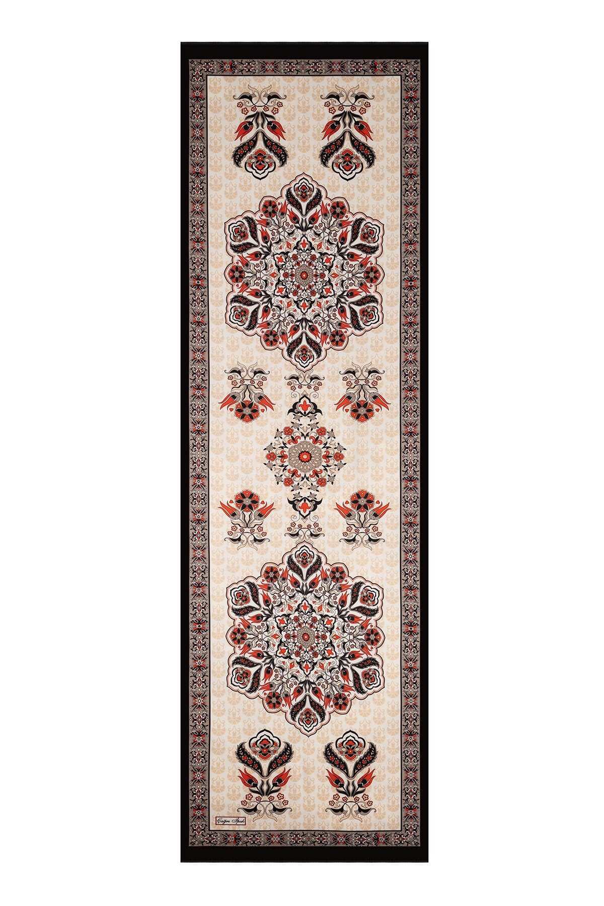 Çağrı İpek Rumi Desen İpek Fular  DG10063-7