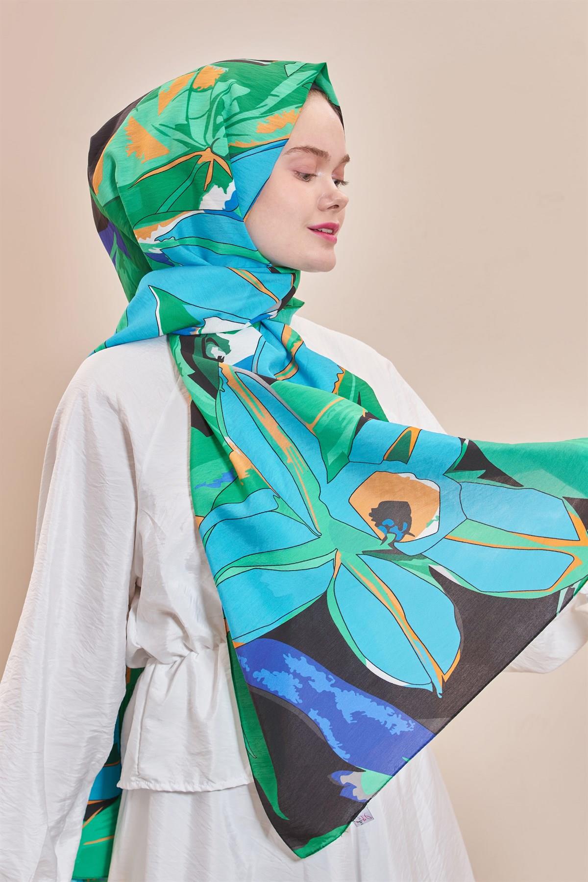 Diamond Lily 2037-Siyah Turkuaz