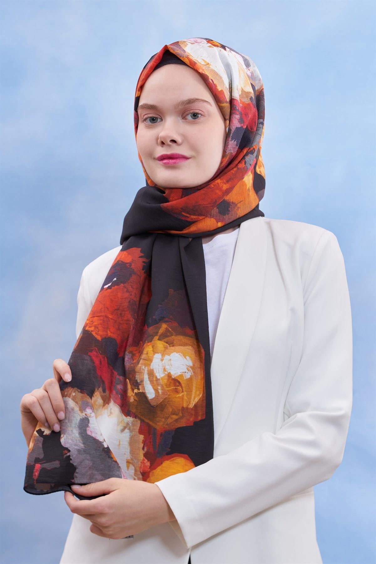 Diamond Peony 2044-Siyah Kırmızı