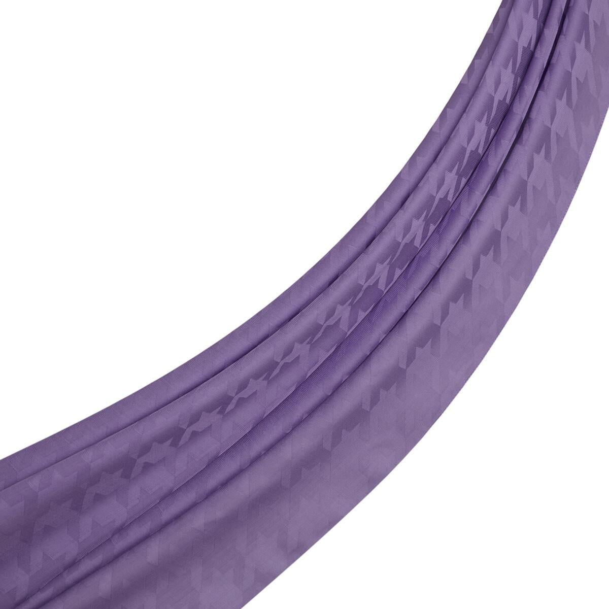 İpekevi Dört Mevsim Kazayağı Desenli Monogram Şal 04390-mor