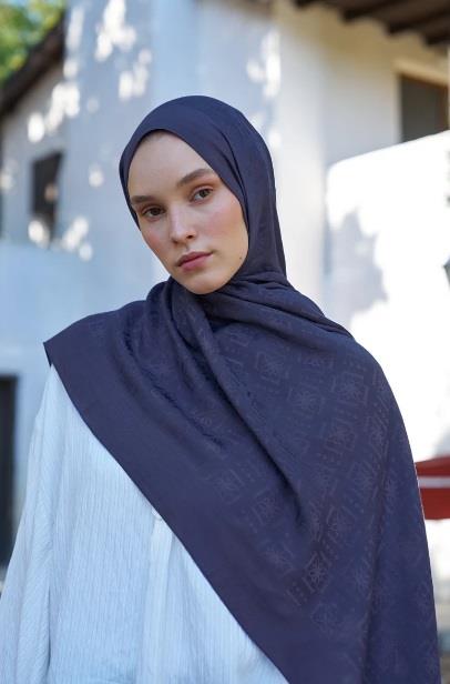 Ed Scarf Welness Logo Desen Şal 01103025-Mor