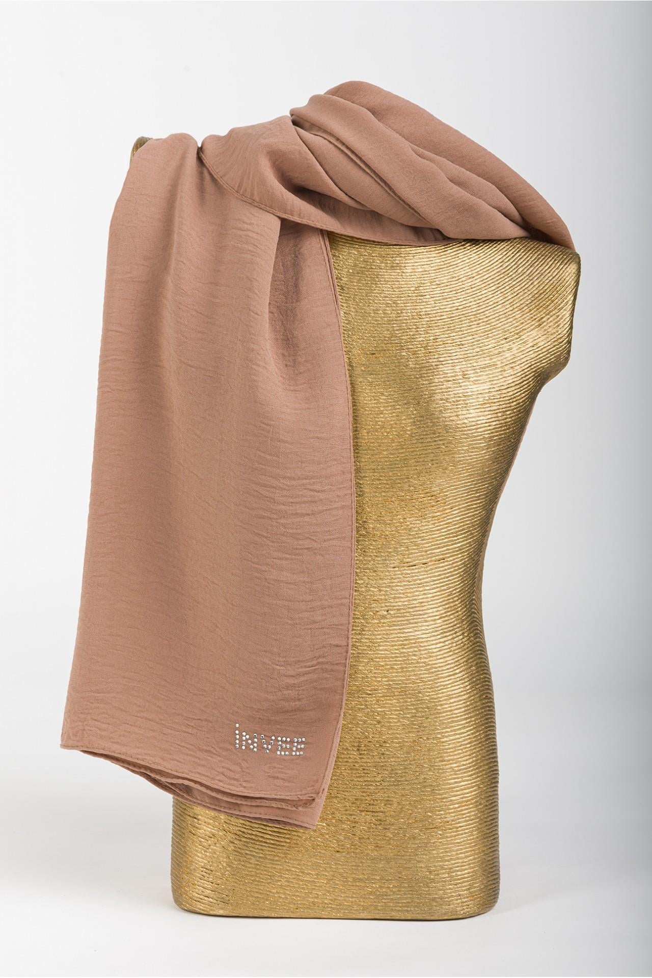 İnvee Caz Eşarp 1346-Camel
