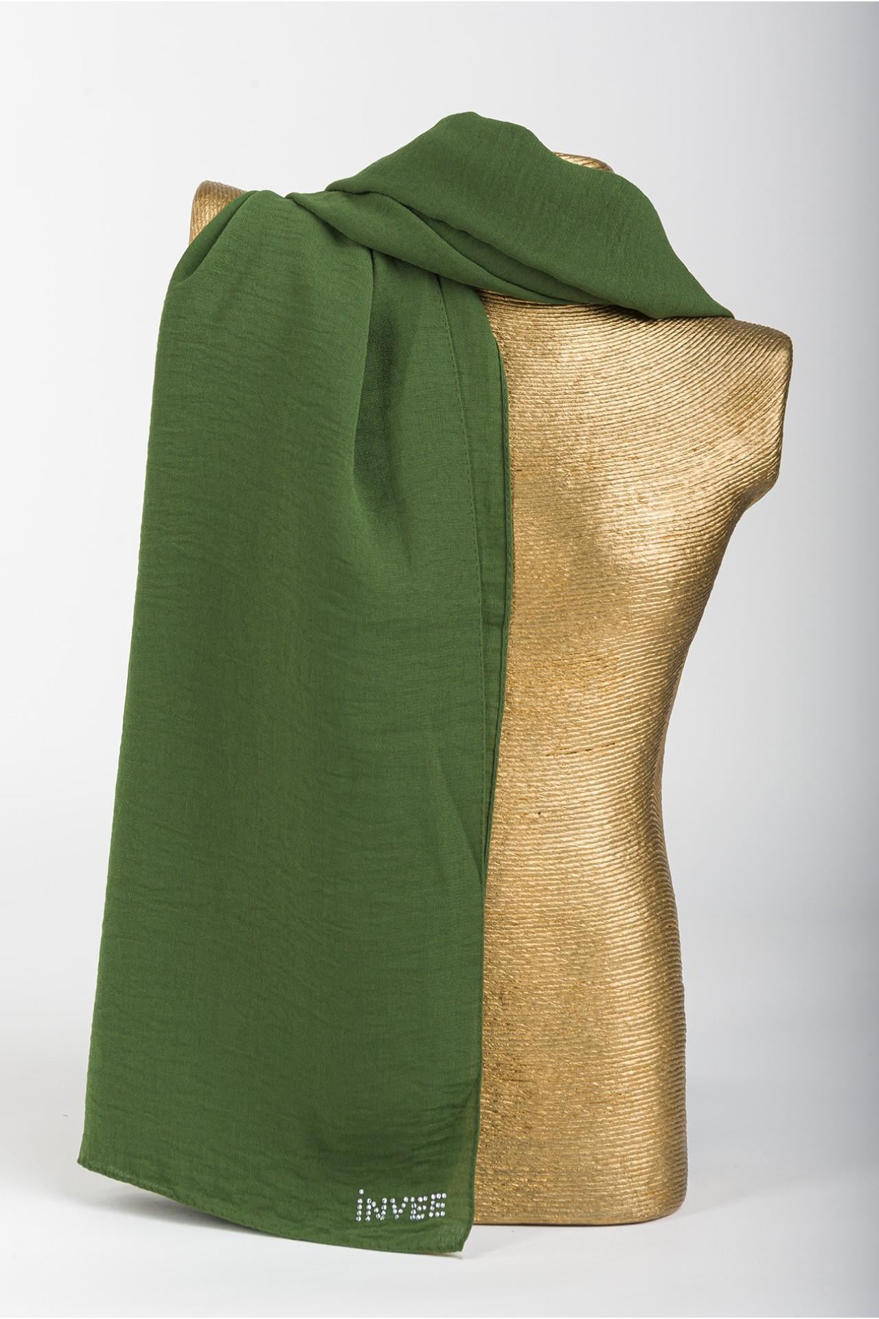 İnvee Caz Eşarp 1346-Yeşil