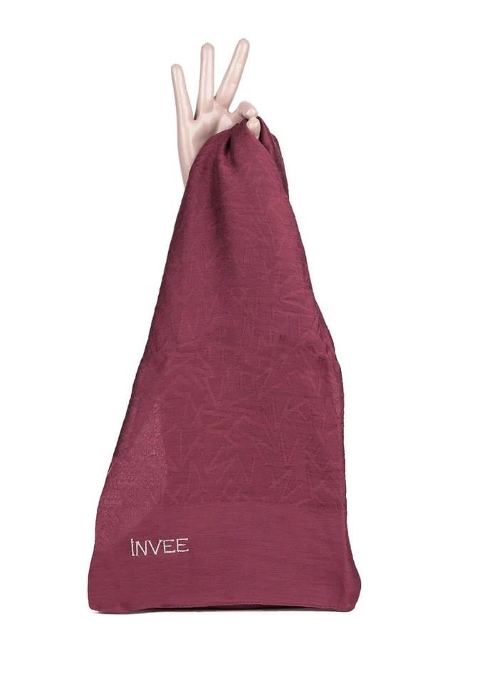İnvee Desen Şal 1550-bordo