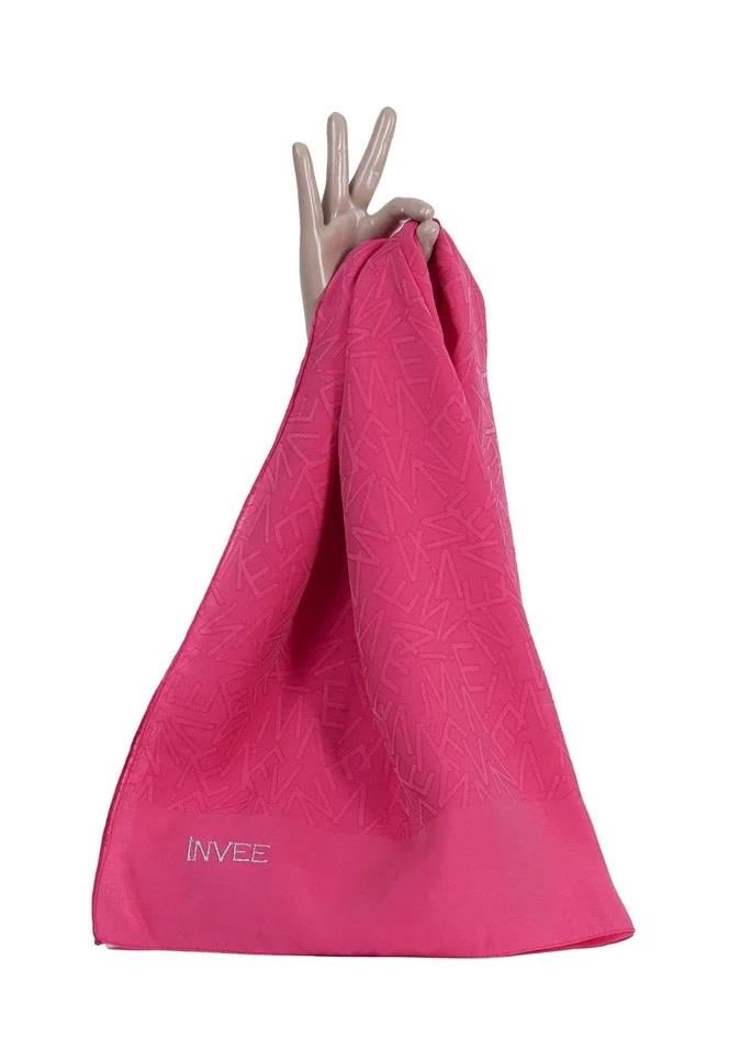 İnvee Desen Şal 1550-Fuşya