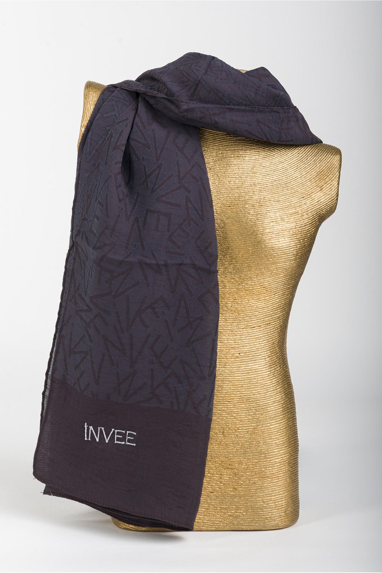 İnvee Desen Şal 1550-Kahve