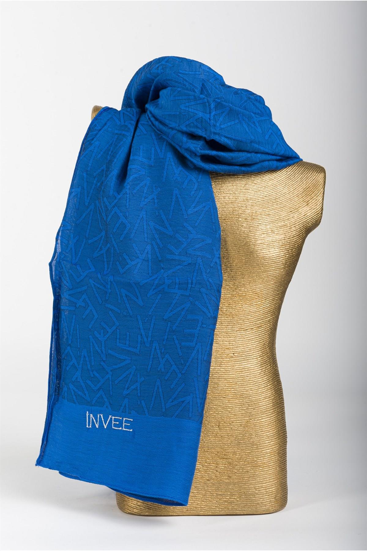İnvee Desen Şal 1550-Saks
