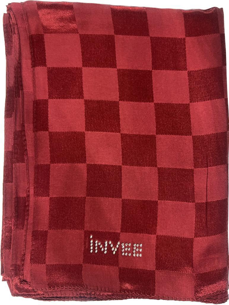 İnvee Şahane (Dama) Şal 1230-Bordo