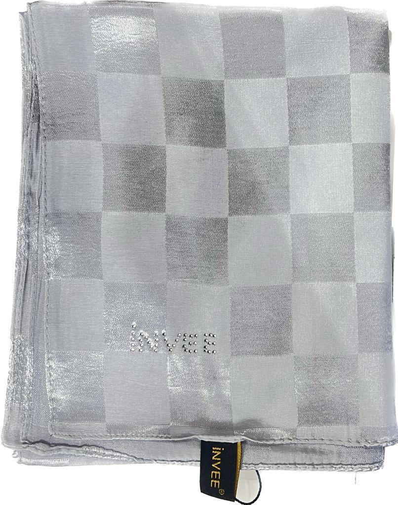 İnvee Şahane (Dama) Şal 1230-Gri