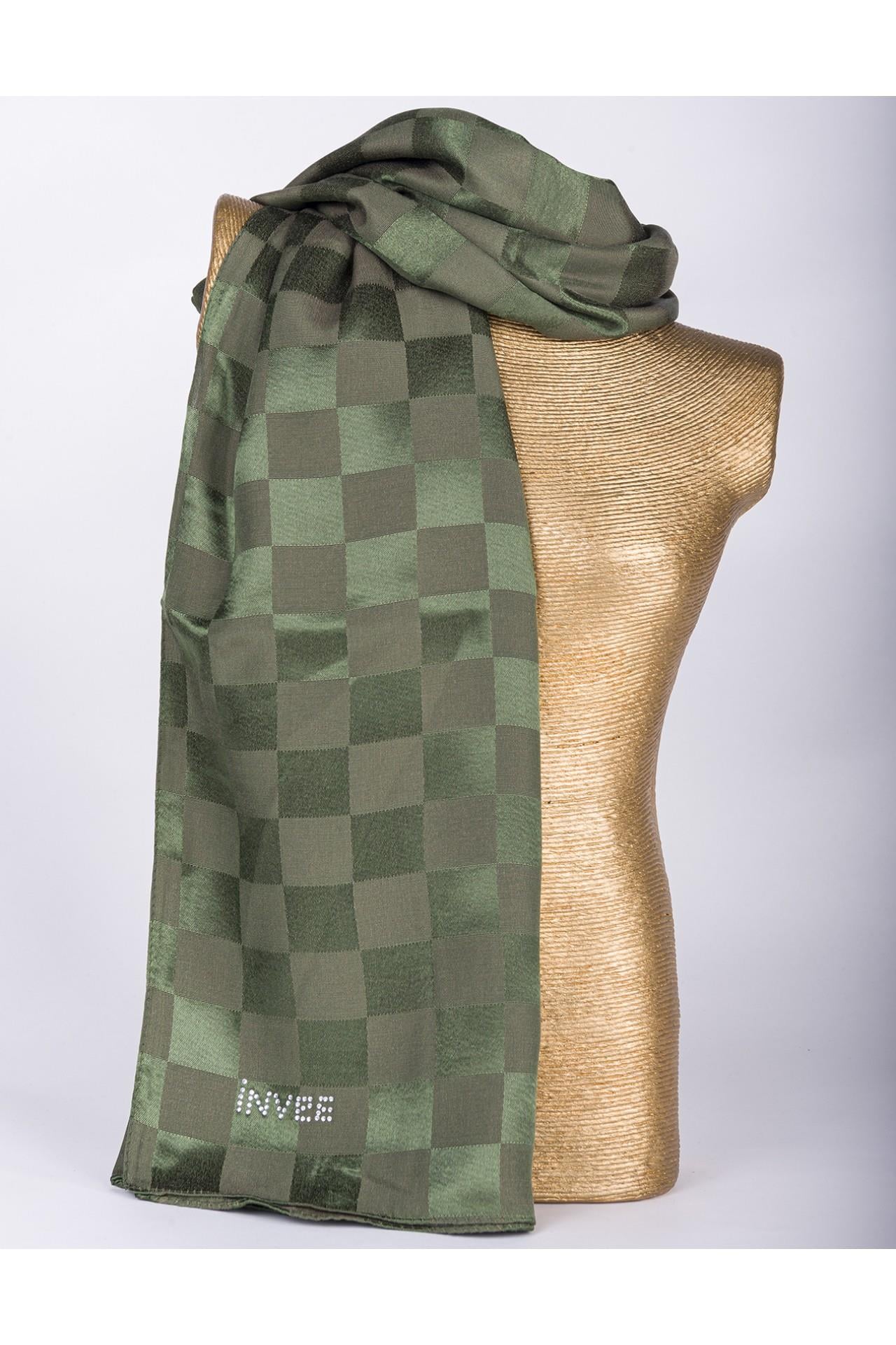 İnvee Şahane (Dama) Şal 1230-Haki