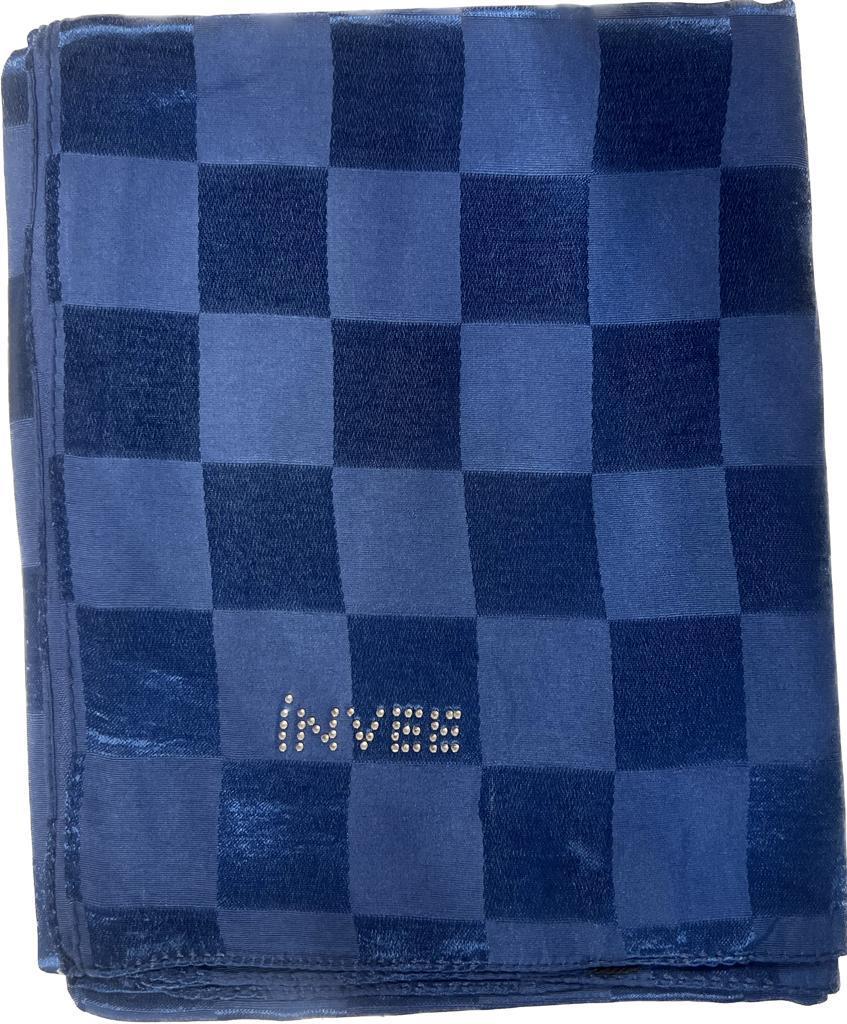 İnvee Şahane (Dama) Şal 1230-İndigo